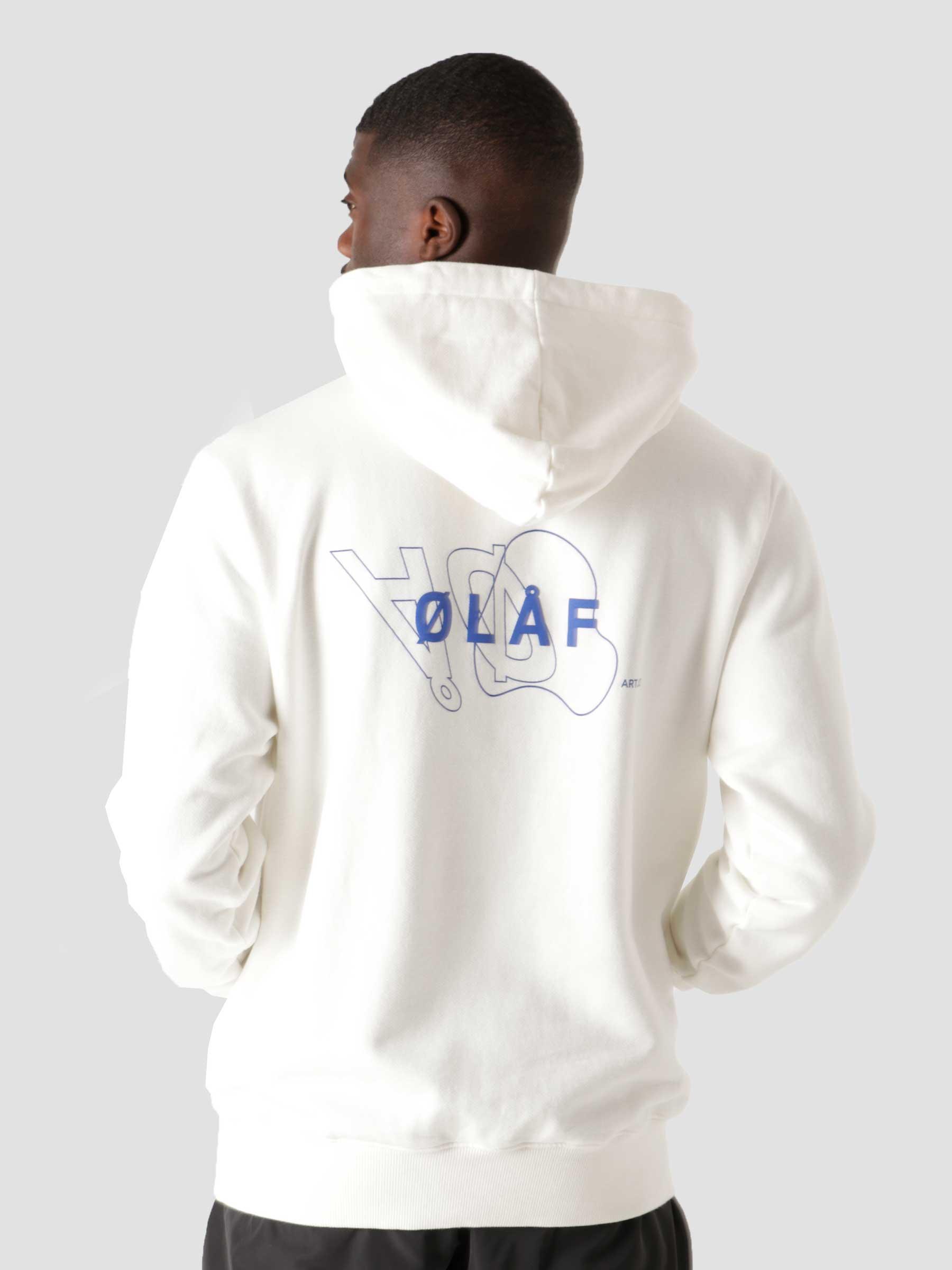 OLAF Double Mirror Hoodie White