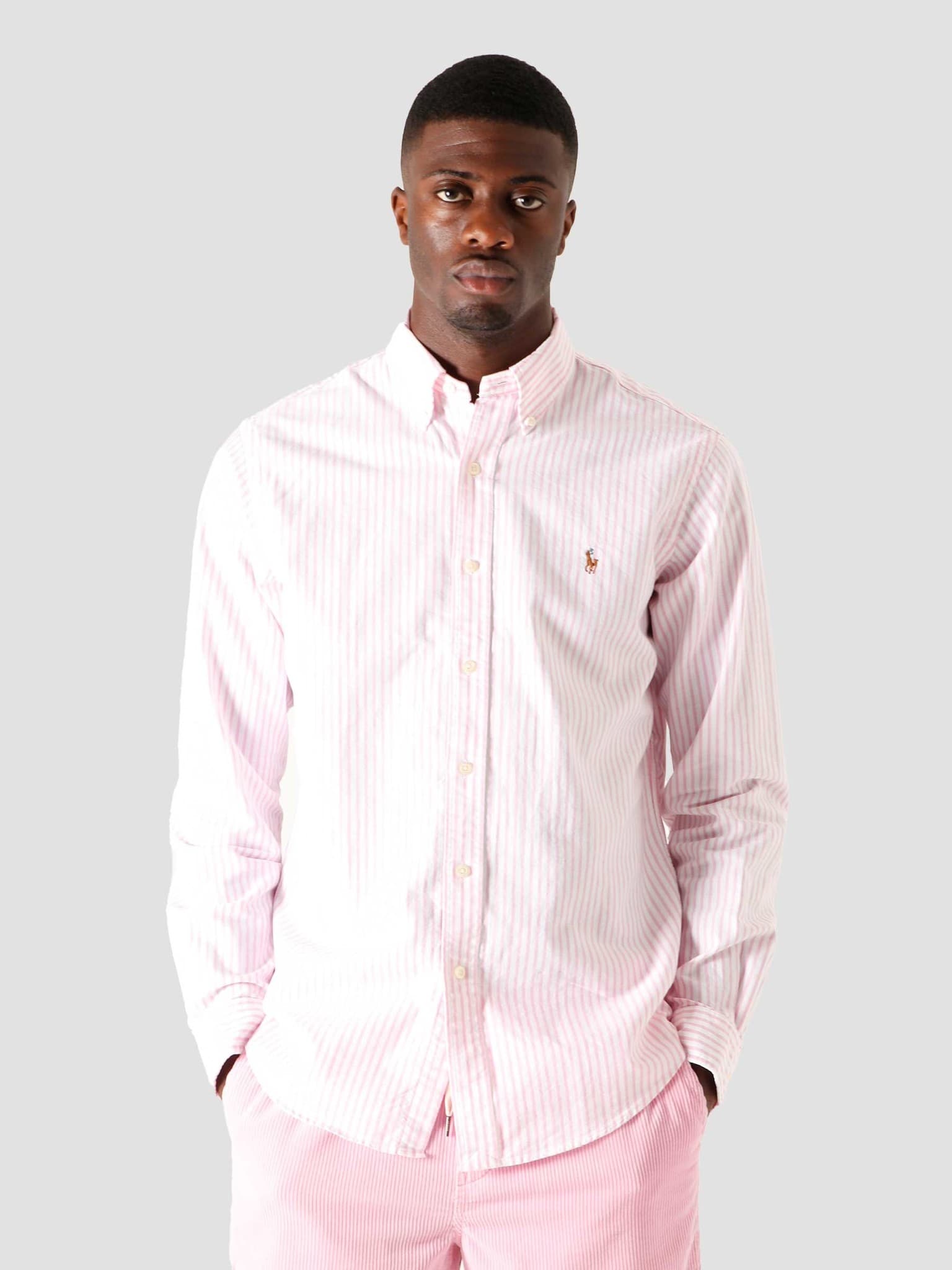 Oxford Sport Shirt 2600B Rose Pink-White 710805531003