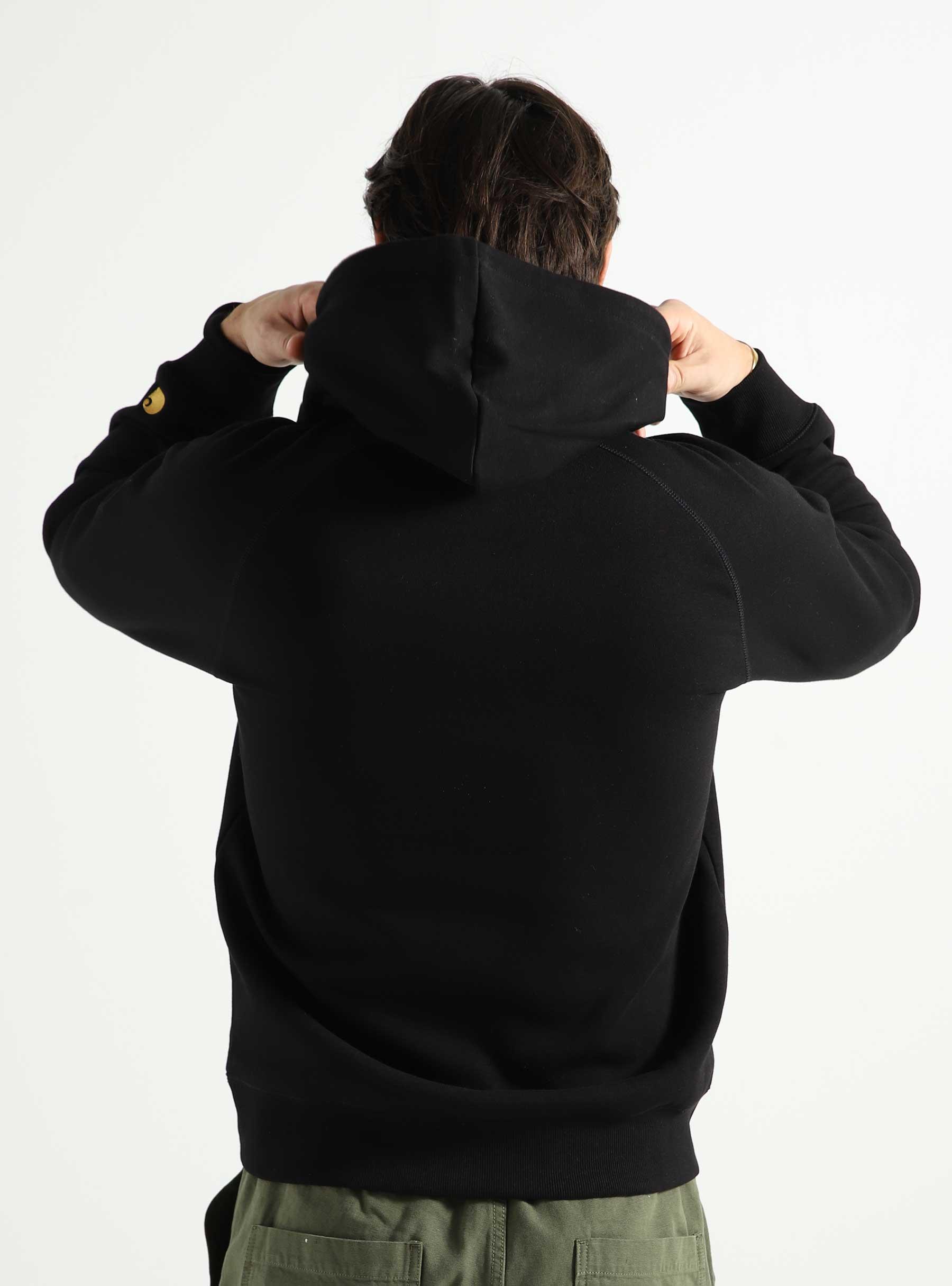 Hooded Chase Sweat Black Gold I026384-00FXX