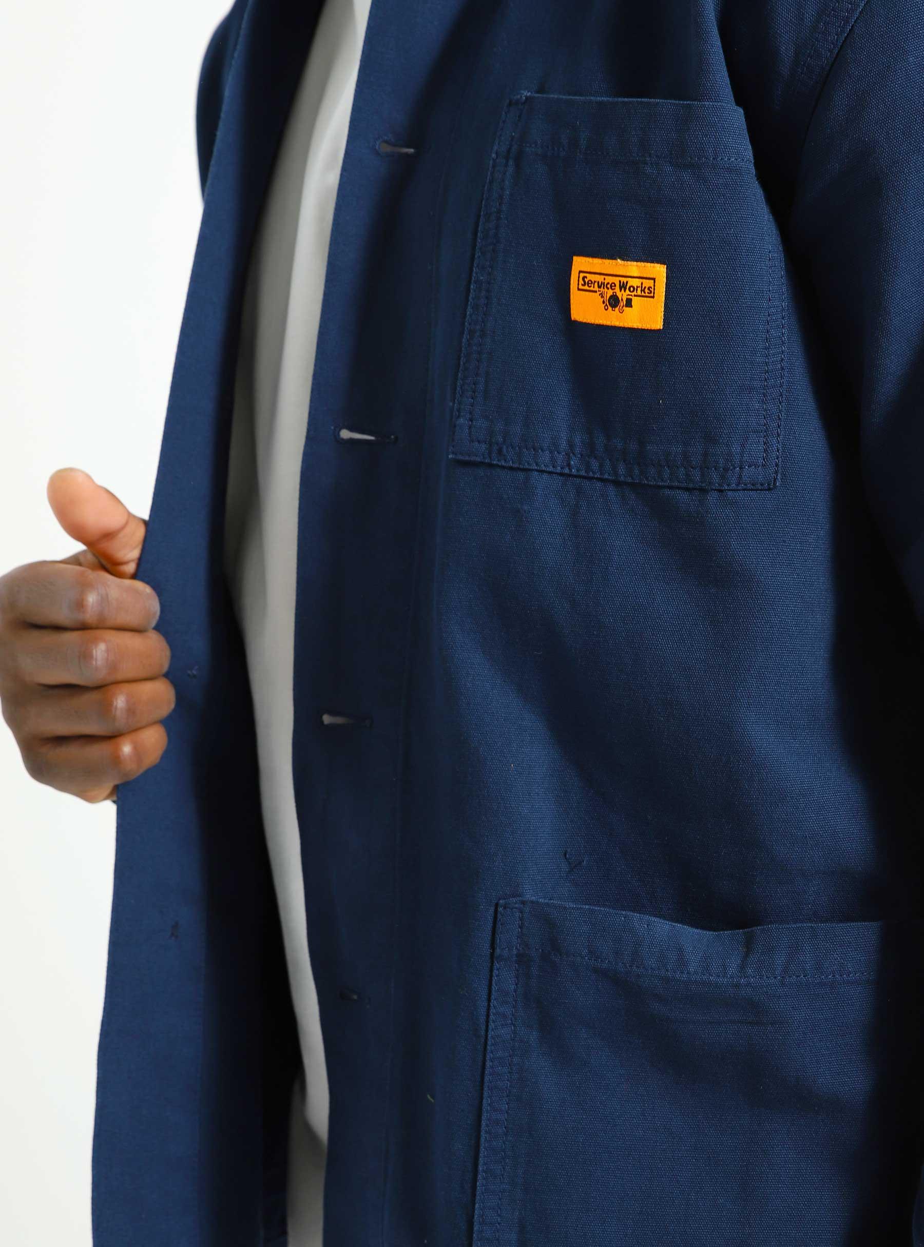 Canvas Coverall Jacket Navy SW-AW23-1025
