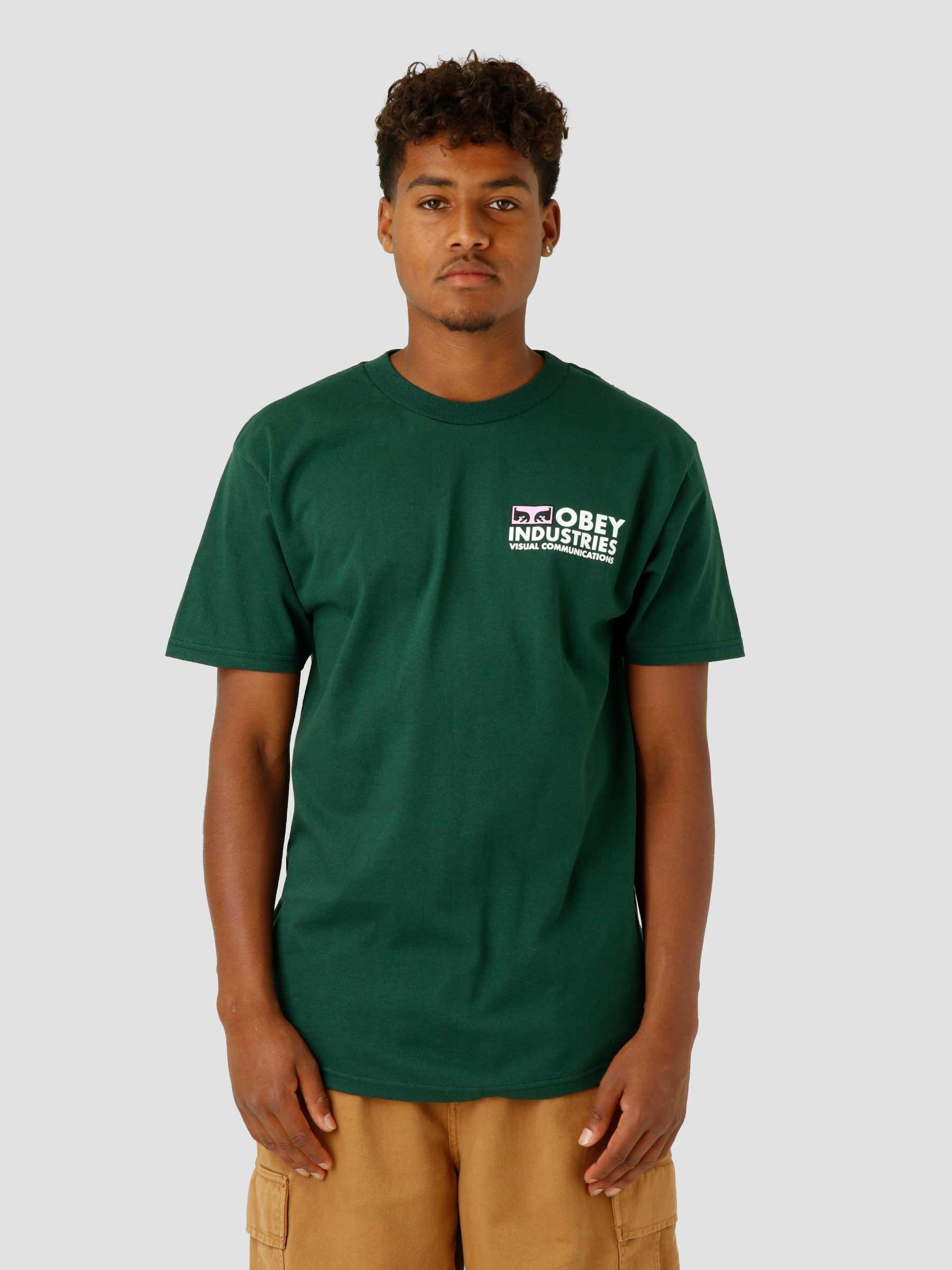 Obey Visual Communications T-shirt Forest Green 165263171