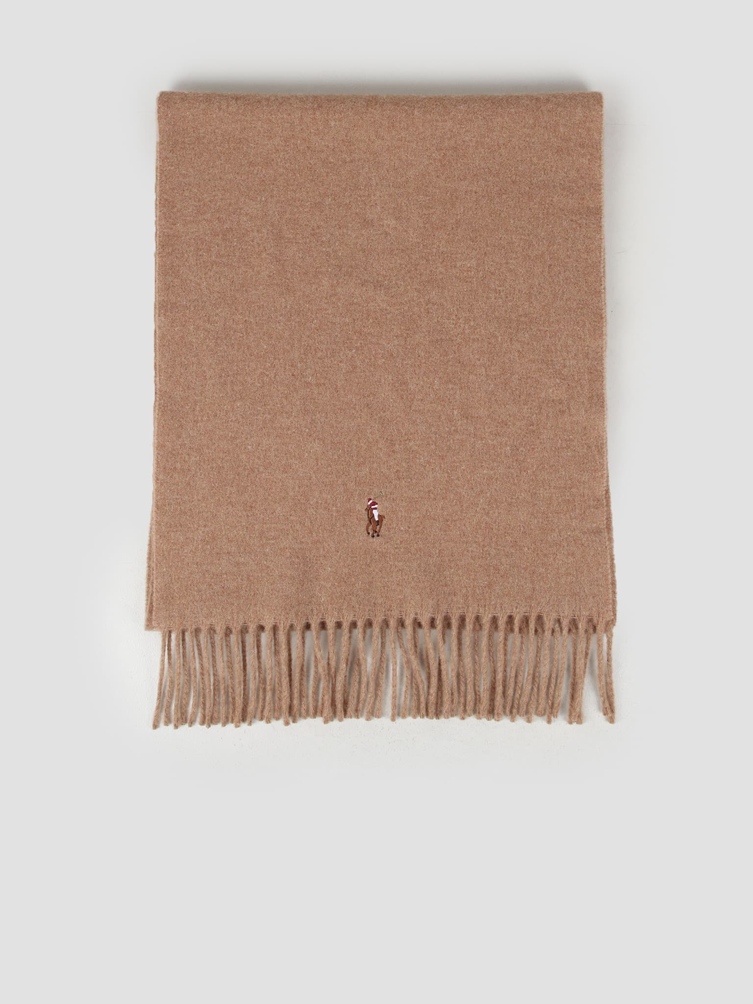 Sign It Wool Oblong Scarf Brown 449727530004