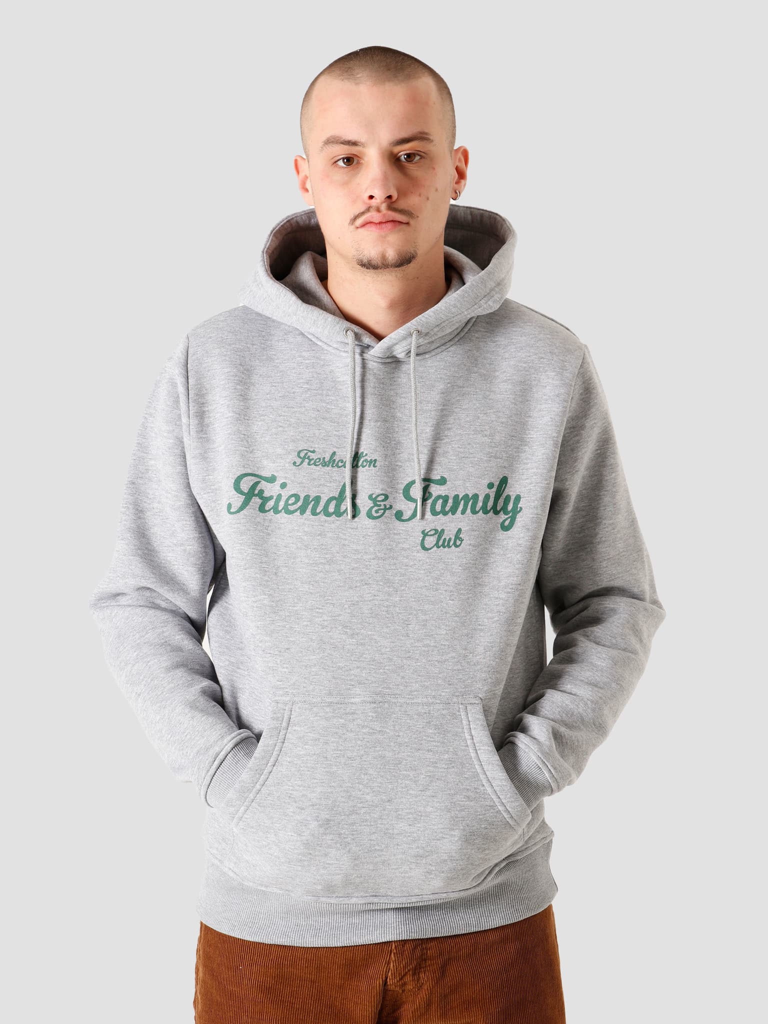 Freshcotton Friends & Family Hoodie Grey