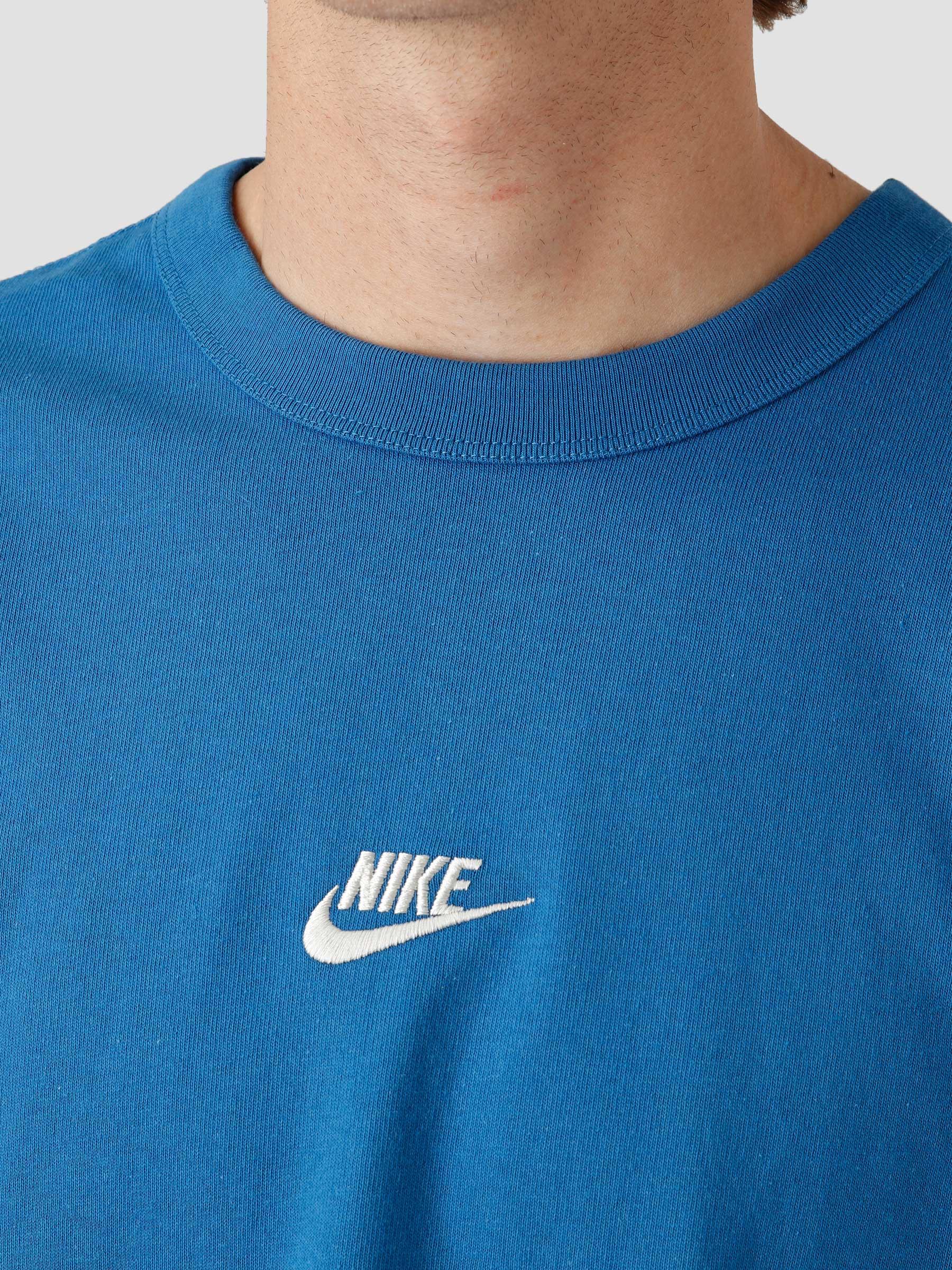 Nike M NSW Premium Essentials Dk Marina Blue Light Bone - Freshcotton