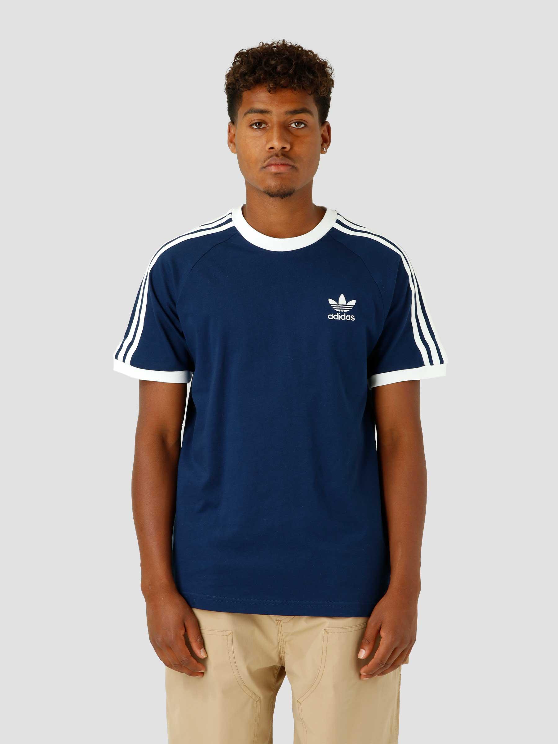adidas 3-Stripes T-Shirt Night Indigo - Freshcotton
