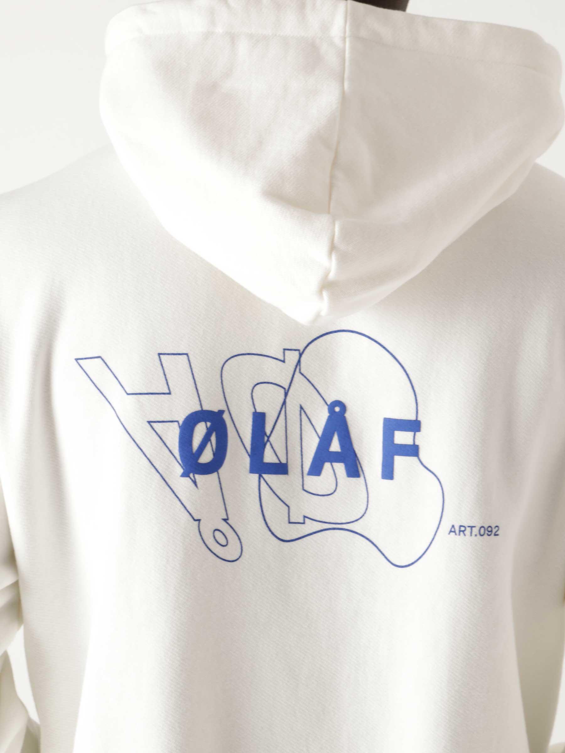 OLAF Double Mirror Hoodie White