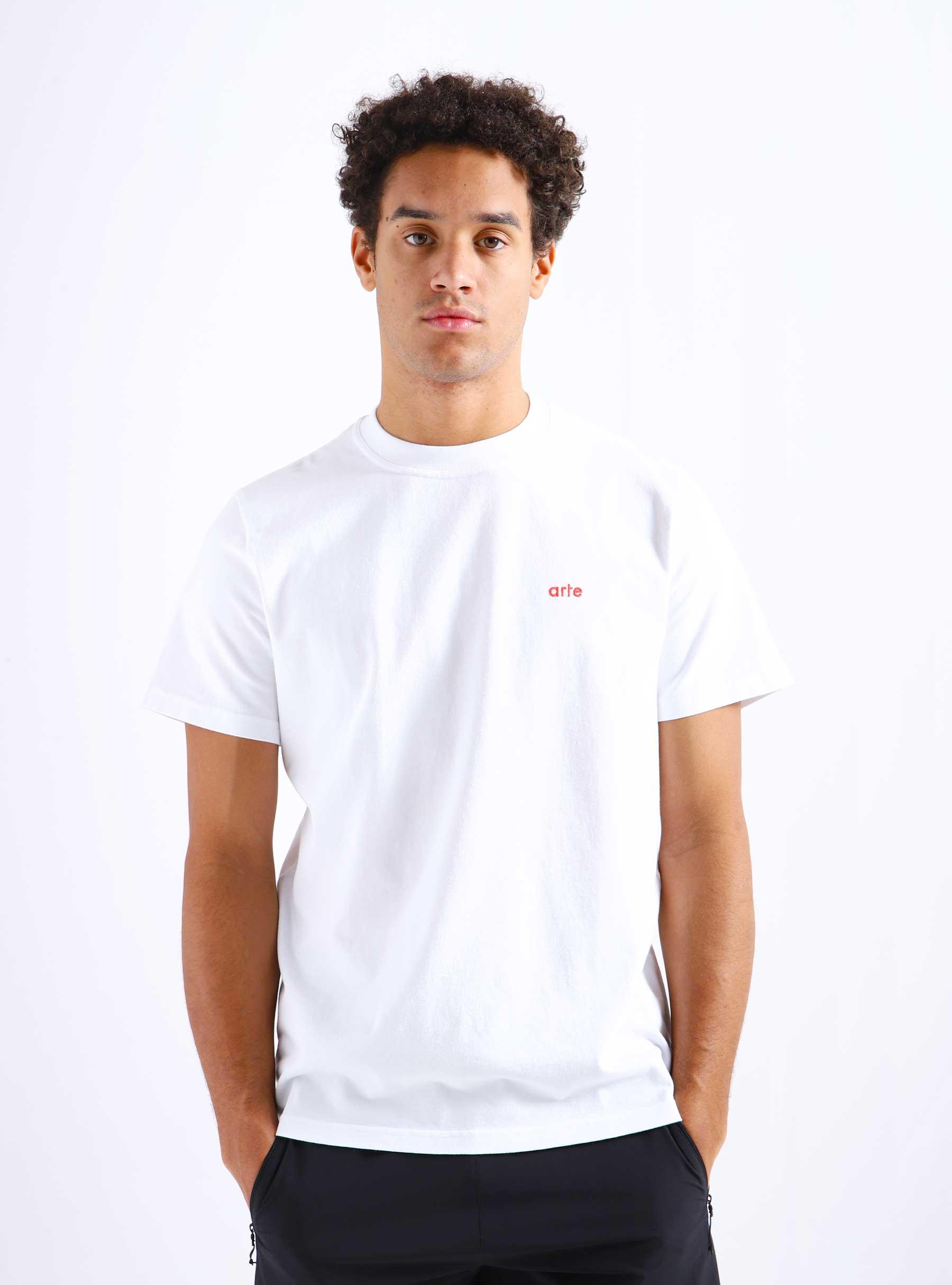 Taut Back R Print T-shirt White SS23-013T