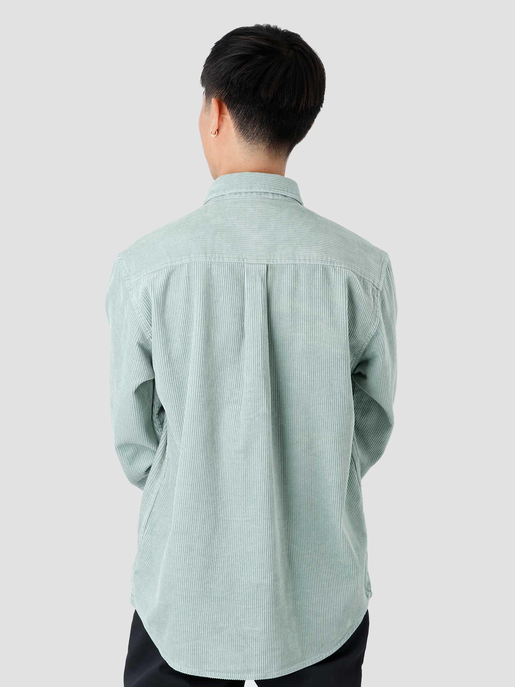 Longsleeve Madison Cord Shirt Misty Sage Black I029958-12LXX