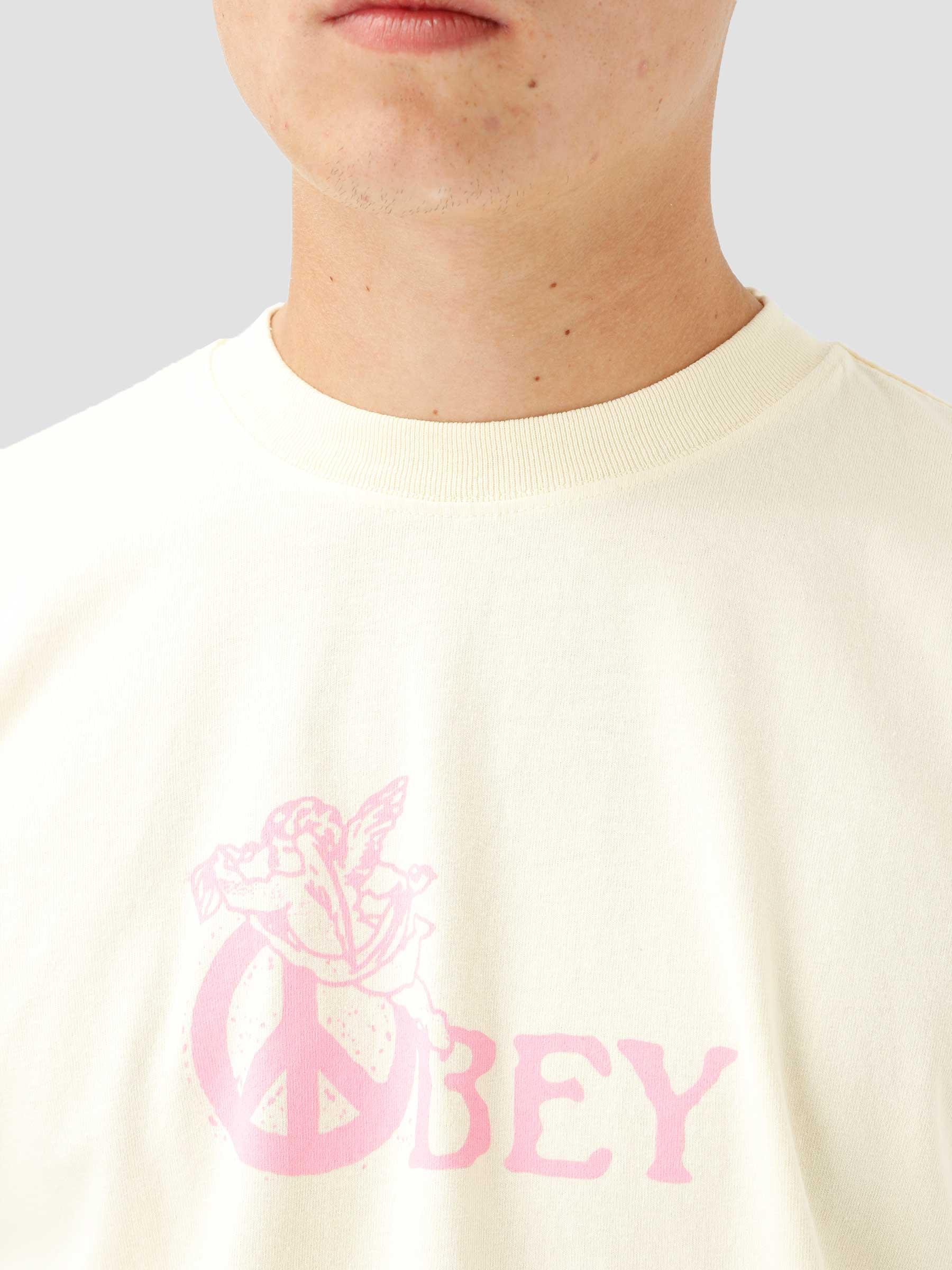 Obey Peace Angel T-shirt Butter 166913039E