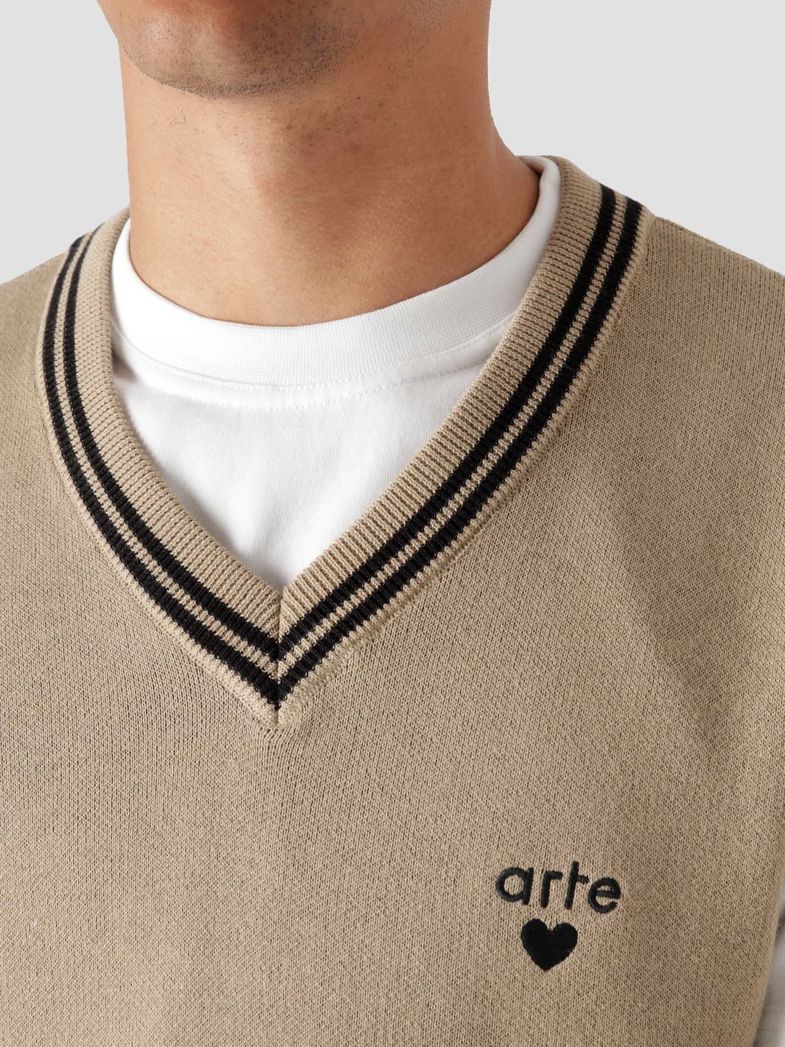 Karl Heart Logo Knit Creme AW21-101K