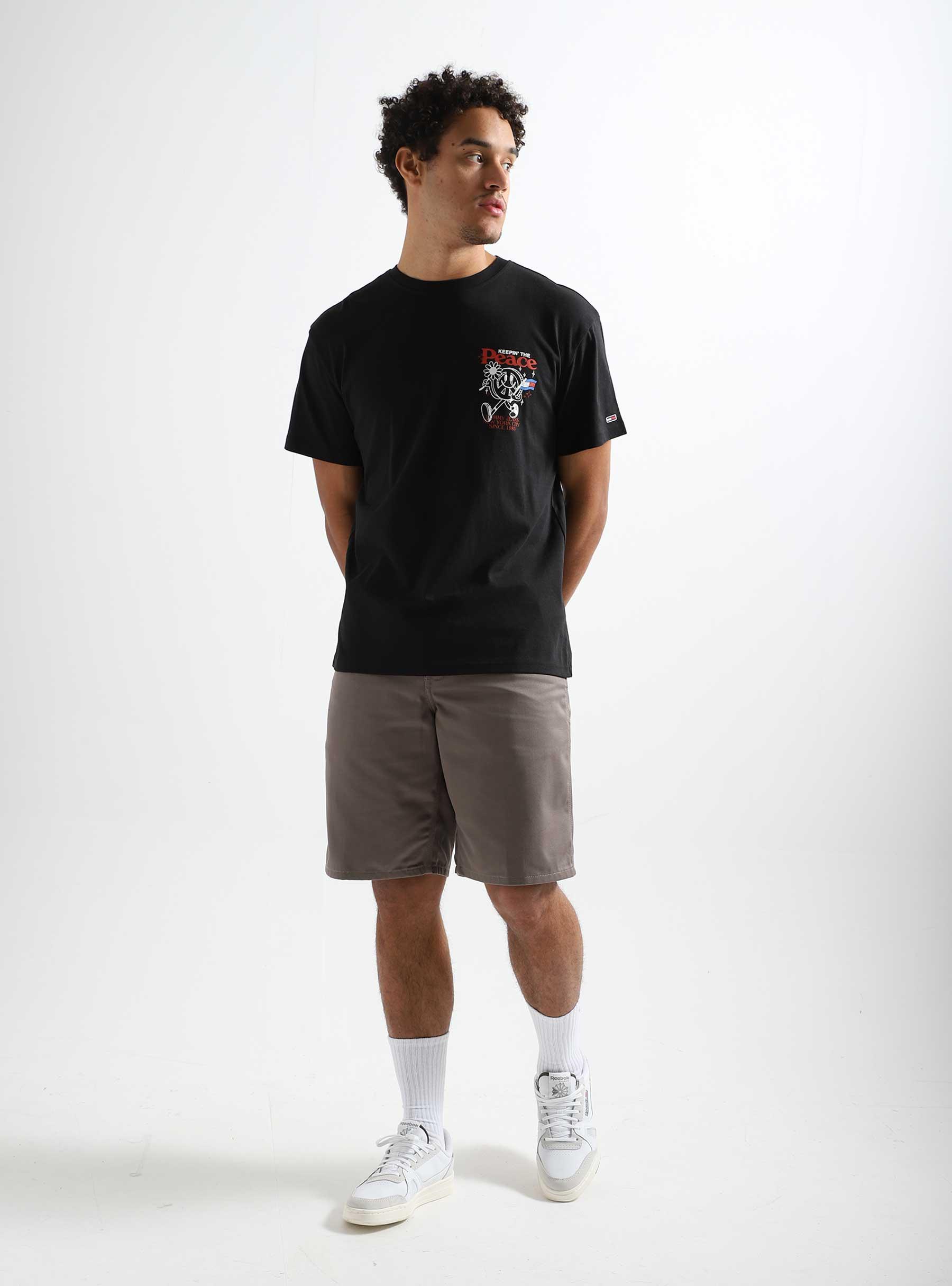Tommy Jeans TJM Homegrown Smiley T-shirt Black - Freshcotton