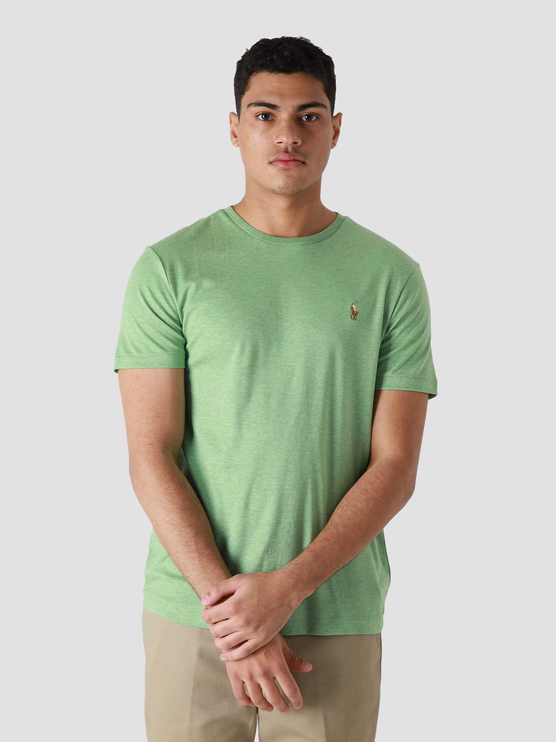 Pima Polo SSL T-Shirt Outback Green Heather 710740727047