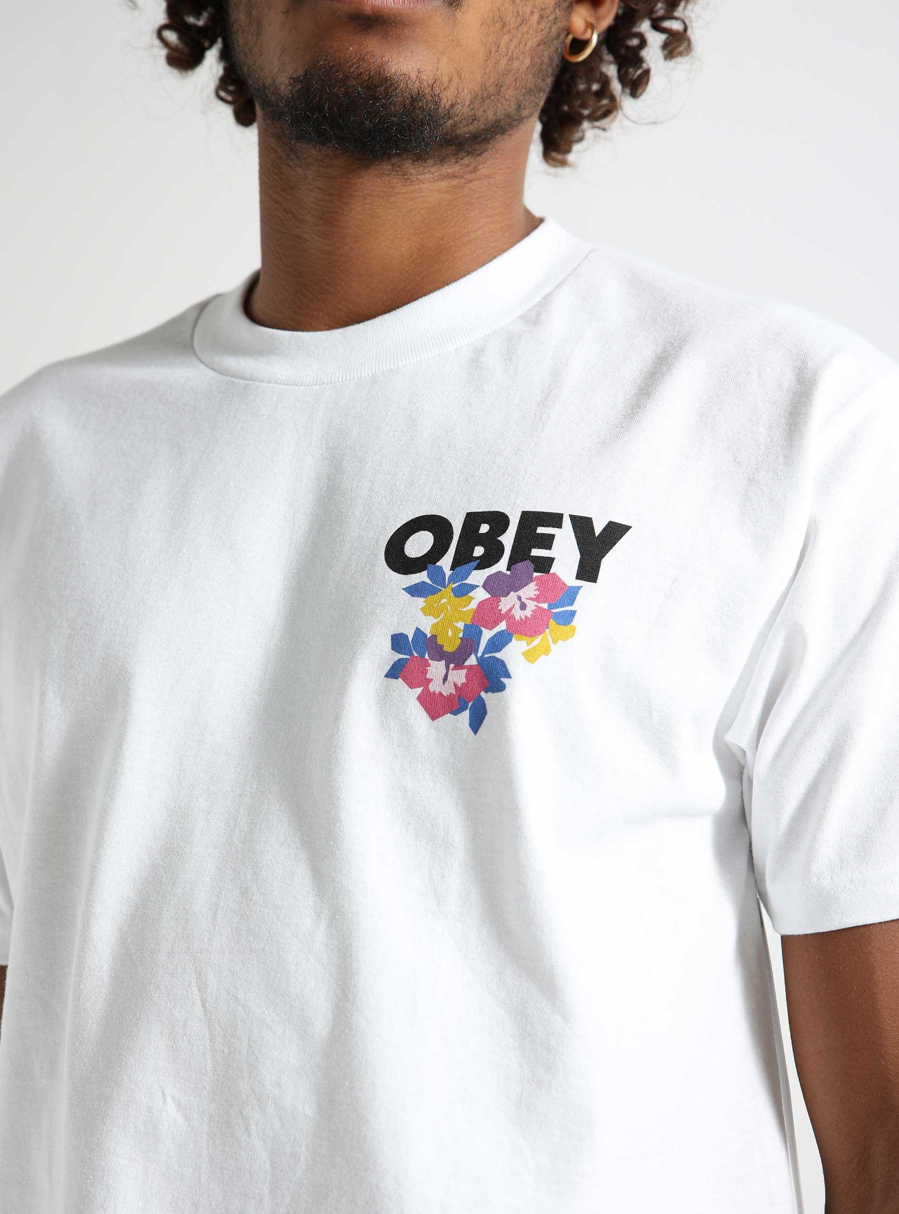 Obey Floral Garden T-shirt White 165263696-WHT