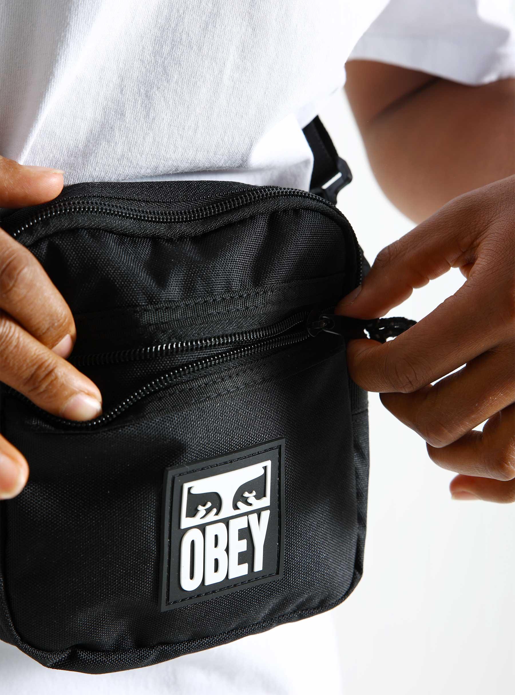 Obey Small Messenger Bag Black 100010150-BLK