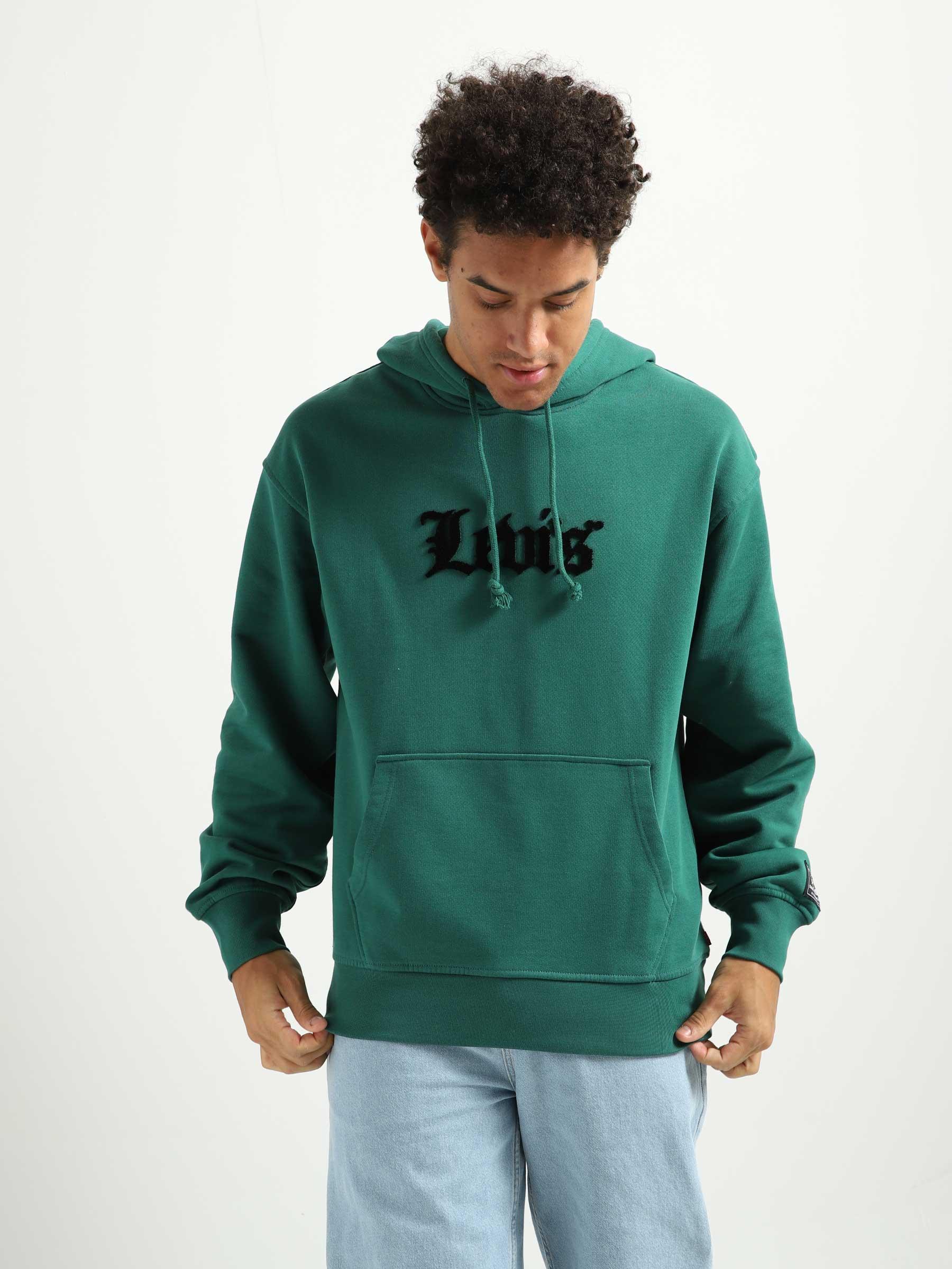 Levis Relaxed Graphic Hoodie Olde Englis - Freshcotton