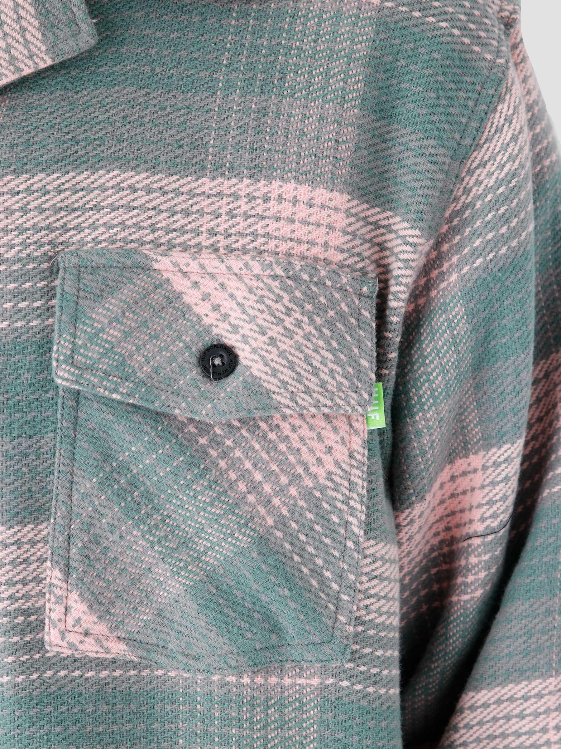 Smash Flannel Overshirt Pink BU00168