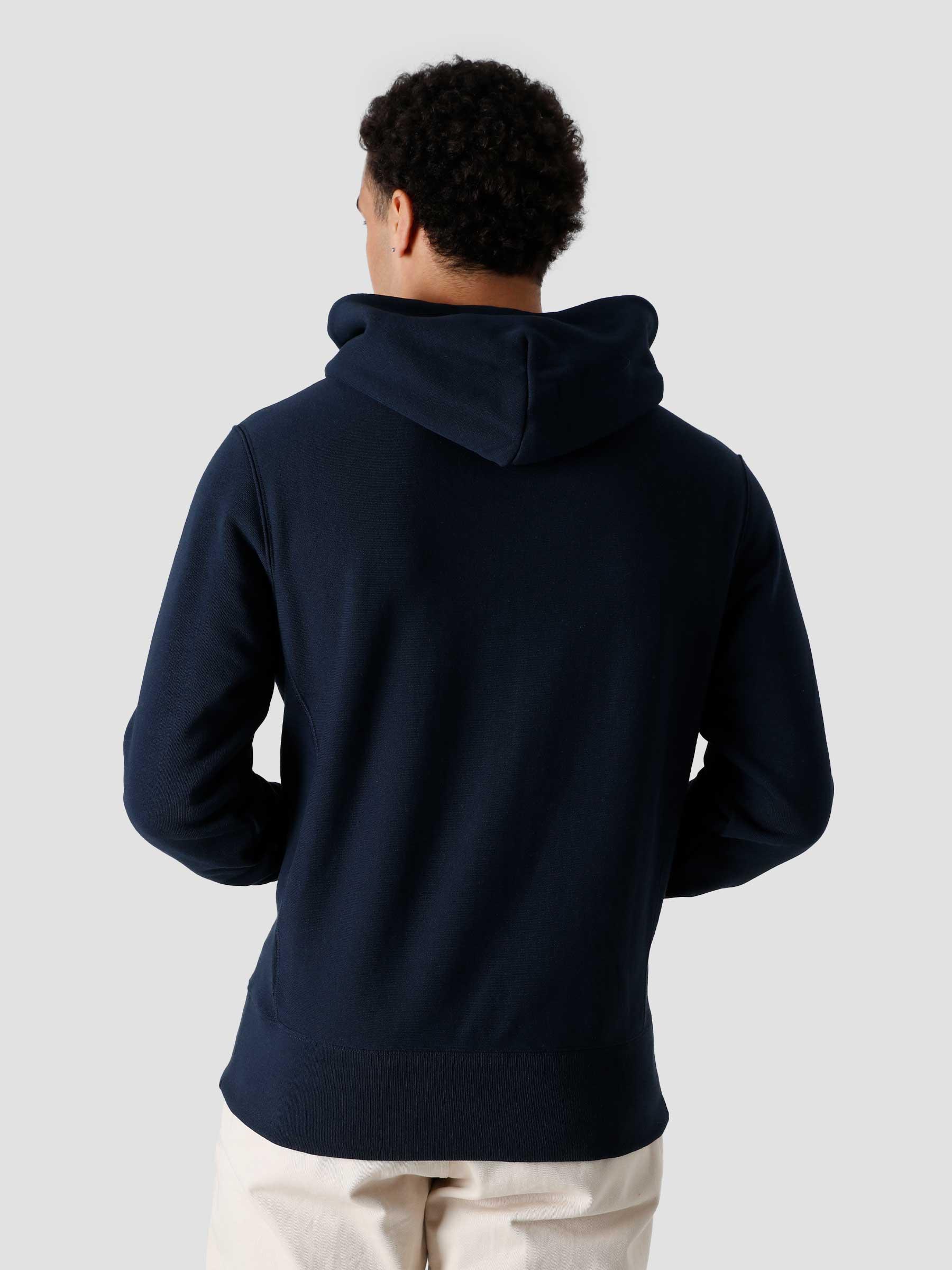 Reverse Weave Soft Microsanded on Backside Hooded Sweatshirt Blue 217233-BS501