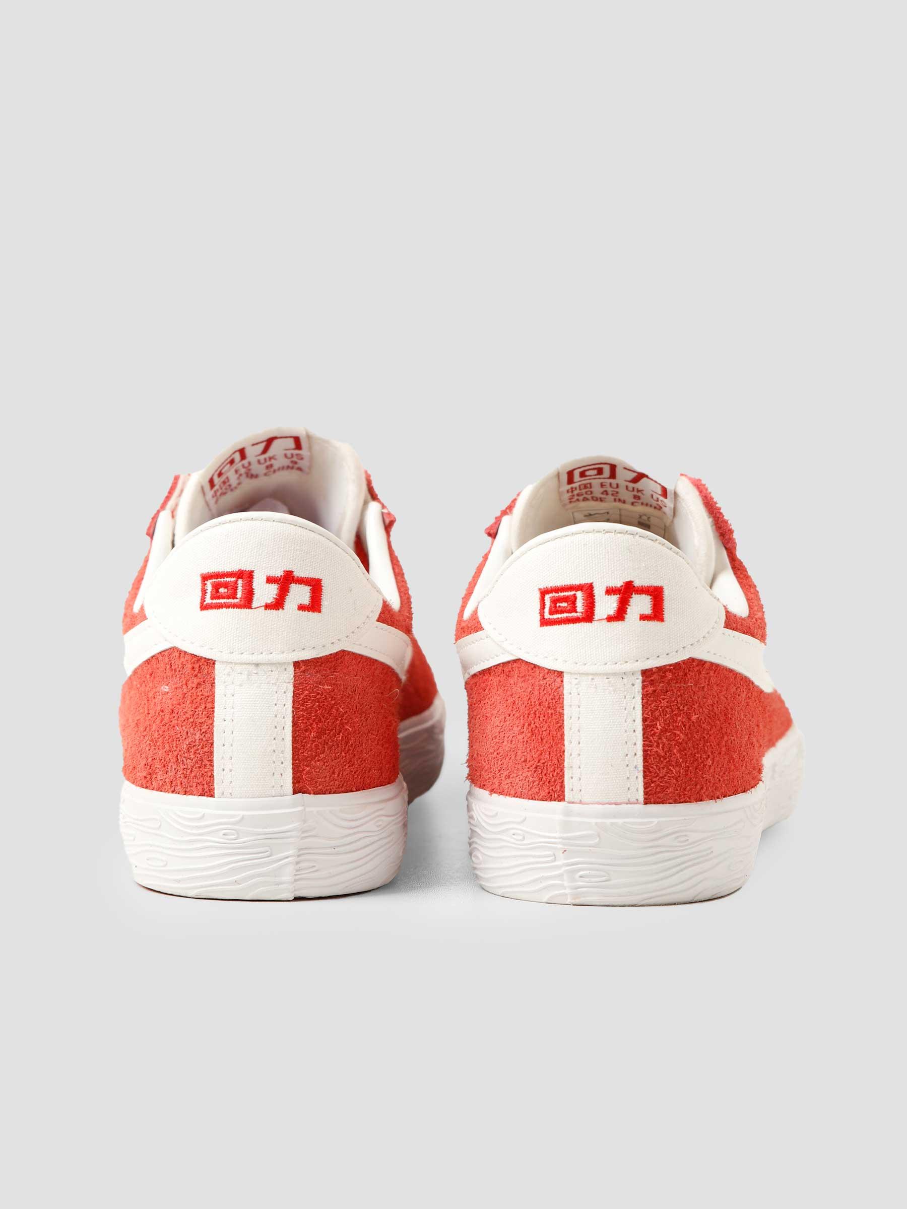 Dime Suede Canvas Red White