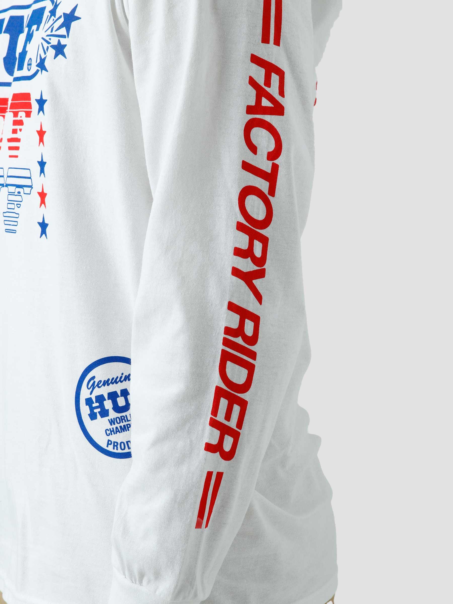 Factory Rider Longsleeve T-Shirt White TS01626