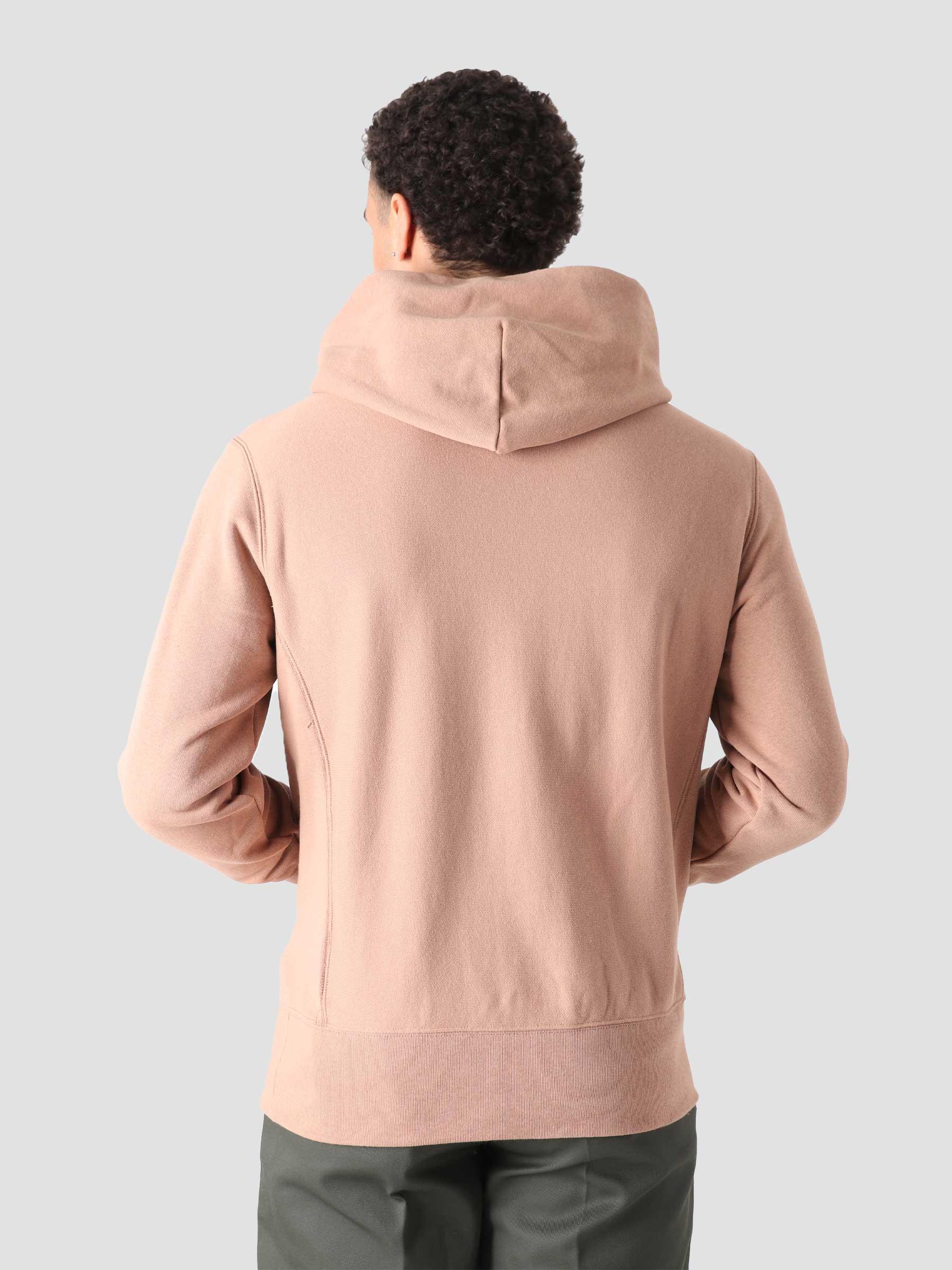 Reverse Weave Soft Microsanded on Backside Hooded Sweatshirt Brown 217233-MS036
