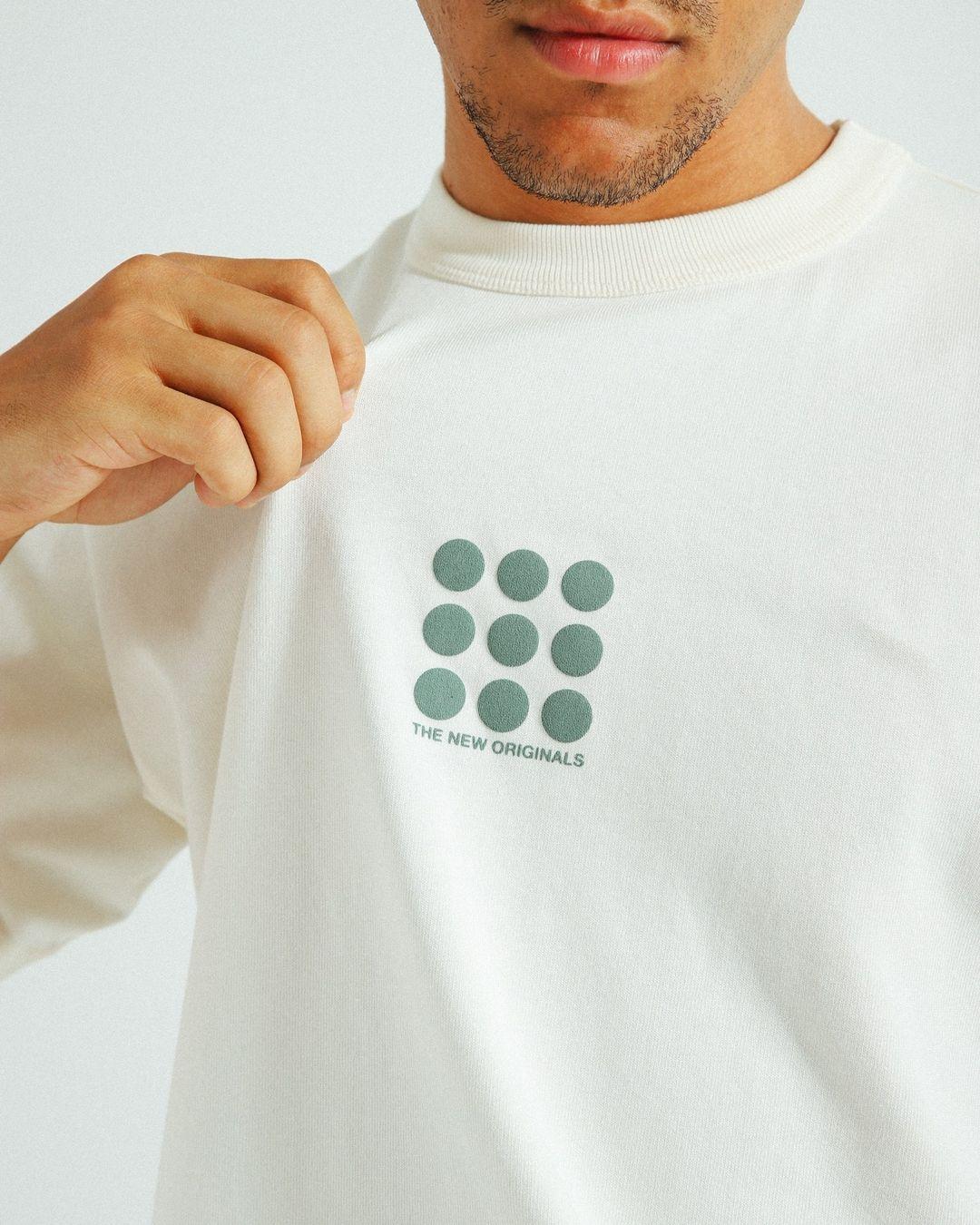 9-Dots T-shirt White Alyssum 1009DTS23.001