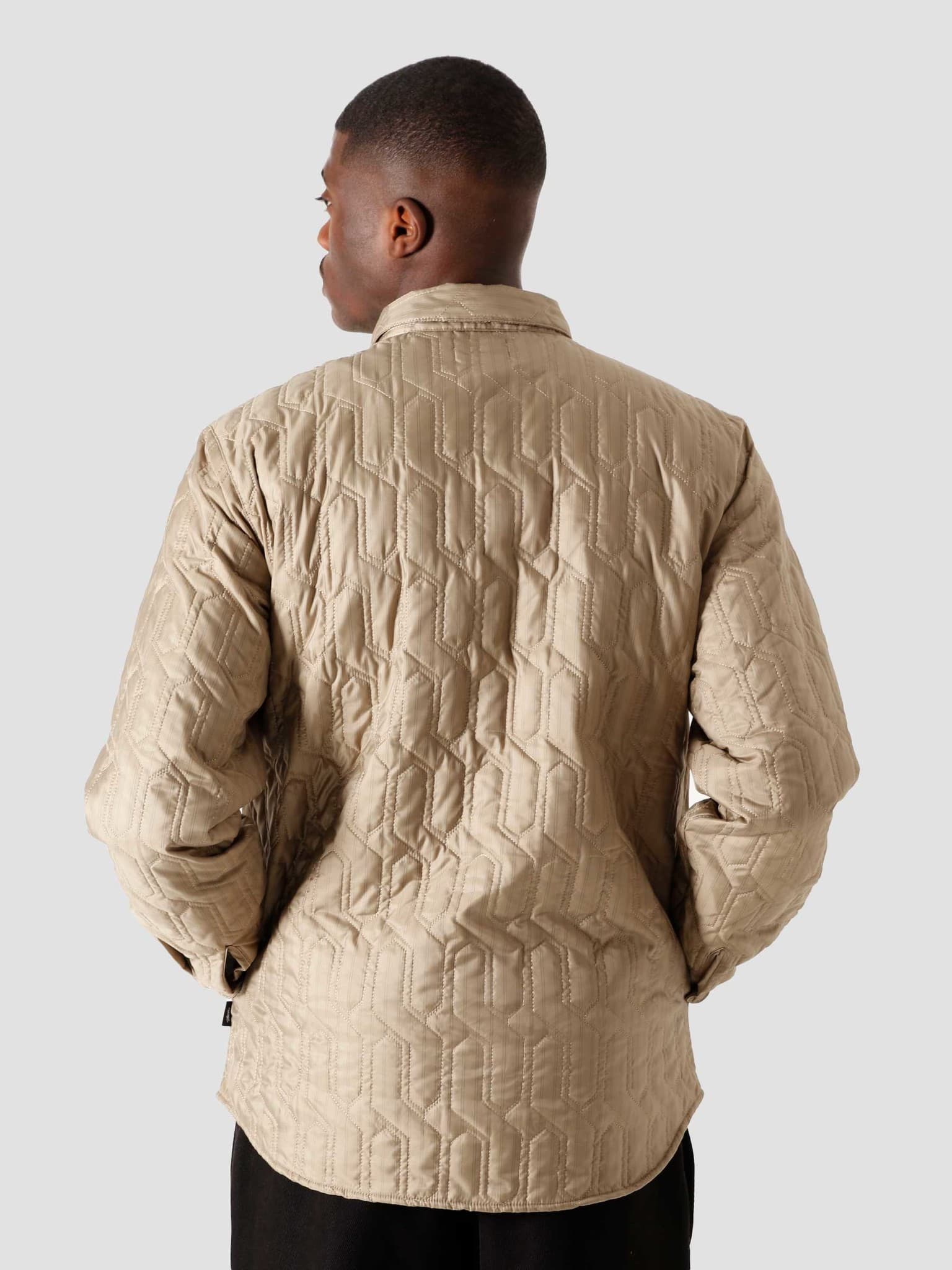 Quilted Insulated Longsleeve Shirt Beige 6205302070-1032
