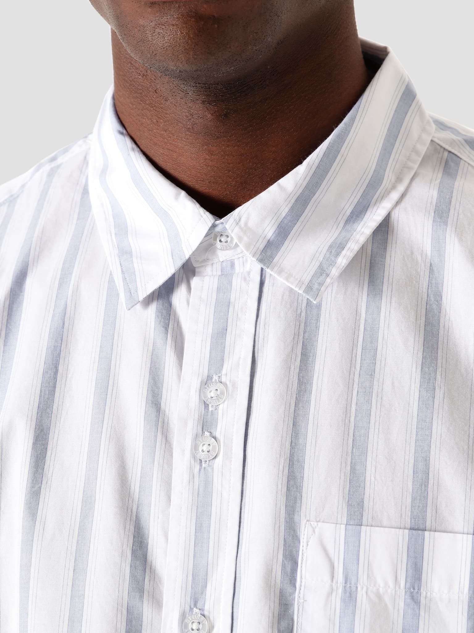Classic Double Button Longsleeve Shirt Stripe 6205202066-922