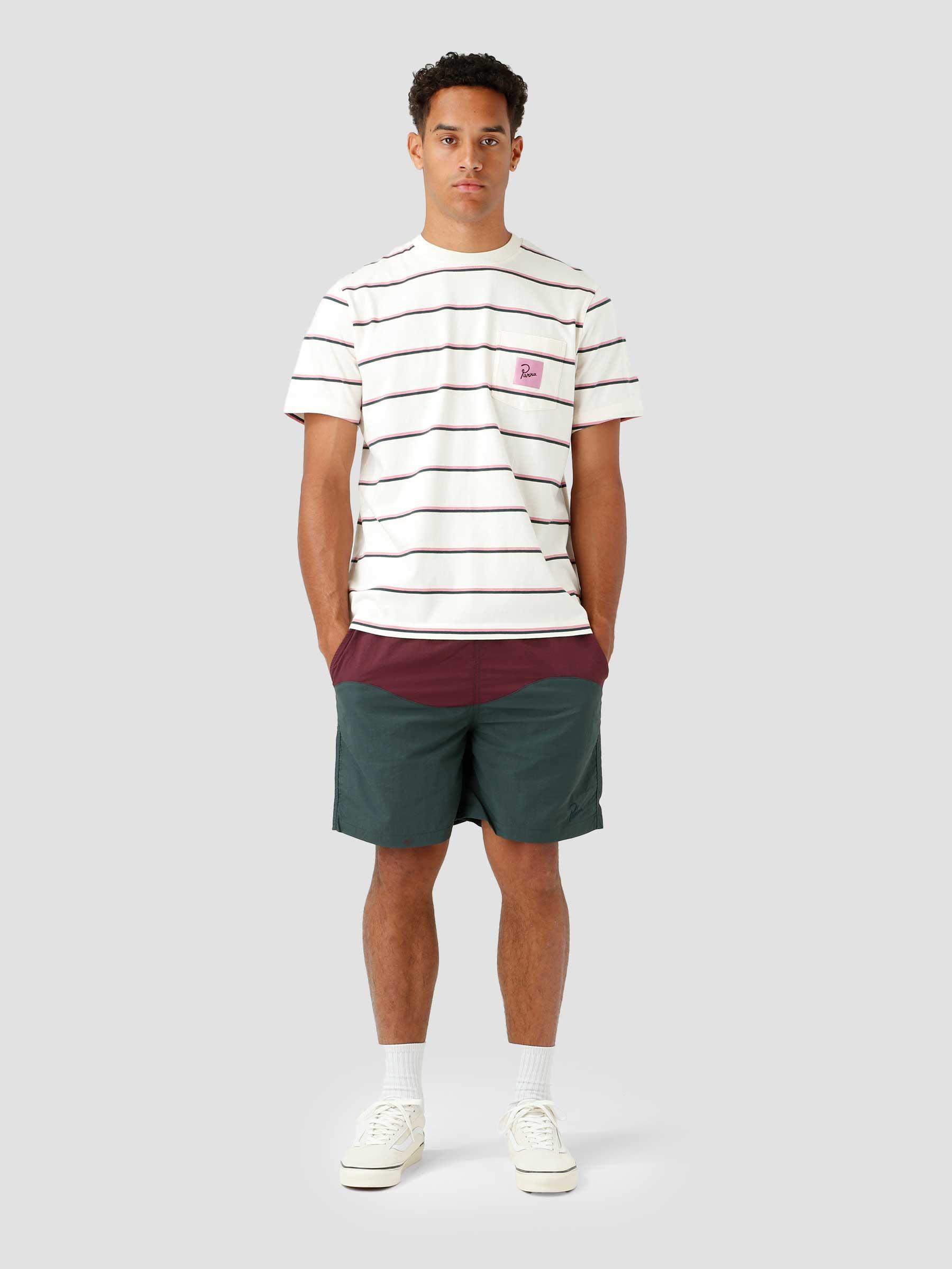 Striper Pocket Logo T-Shirt Pink 48110