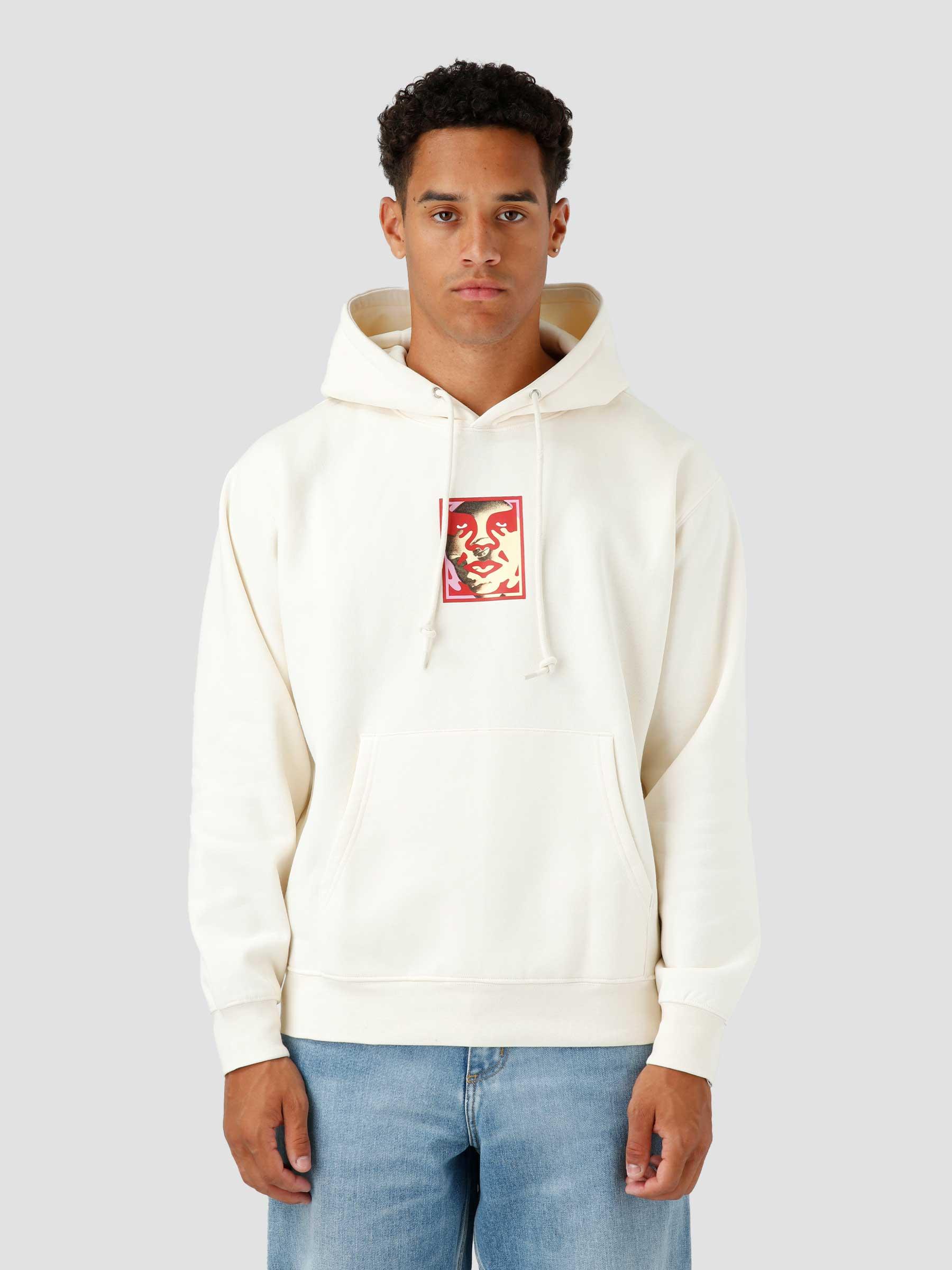 Obey Obey Double Face Hoodie Unbleached - Freshcotton