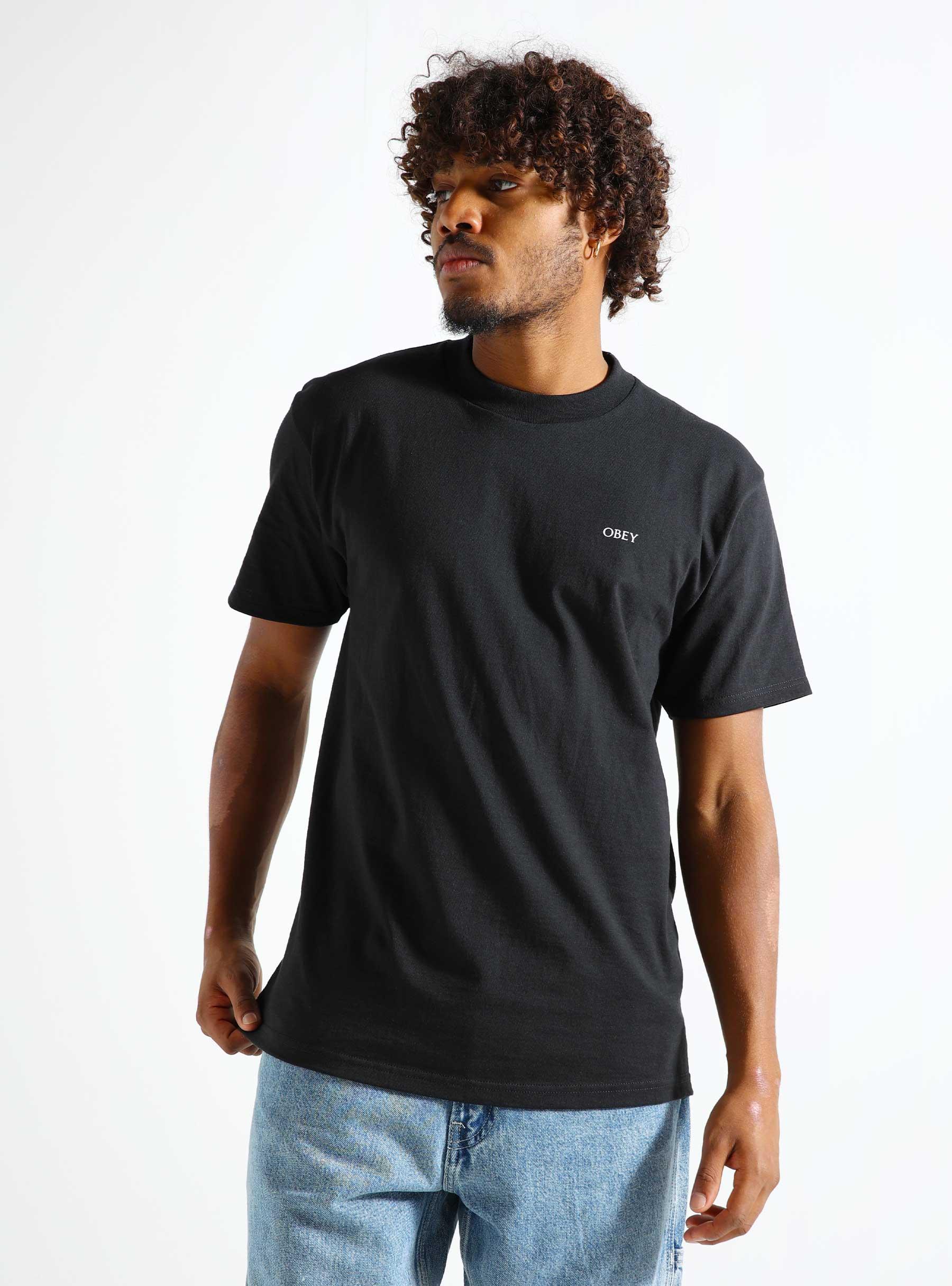 Obey Ripped Icon T-shirt Black 165263782-BLK