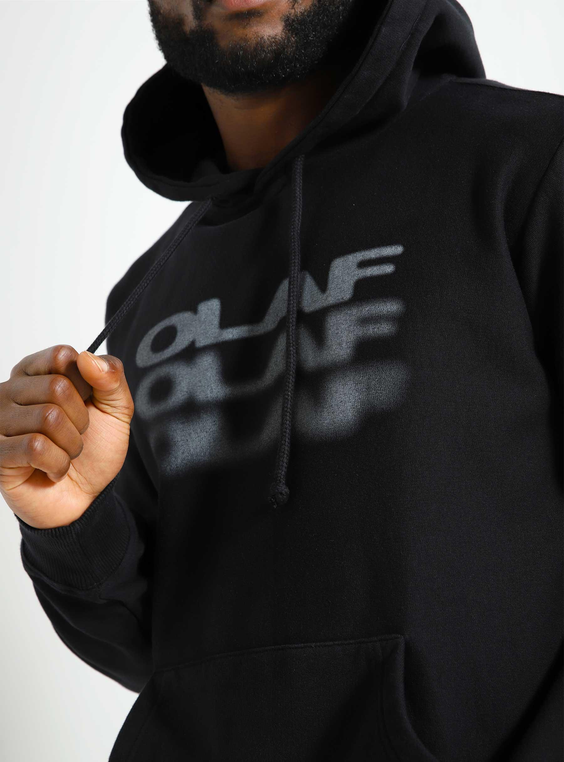 Blur Logo Hoodie Black M150201