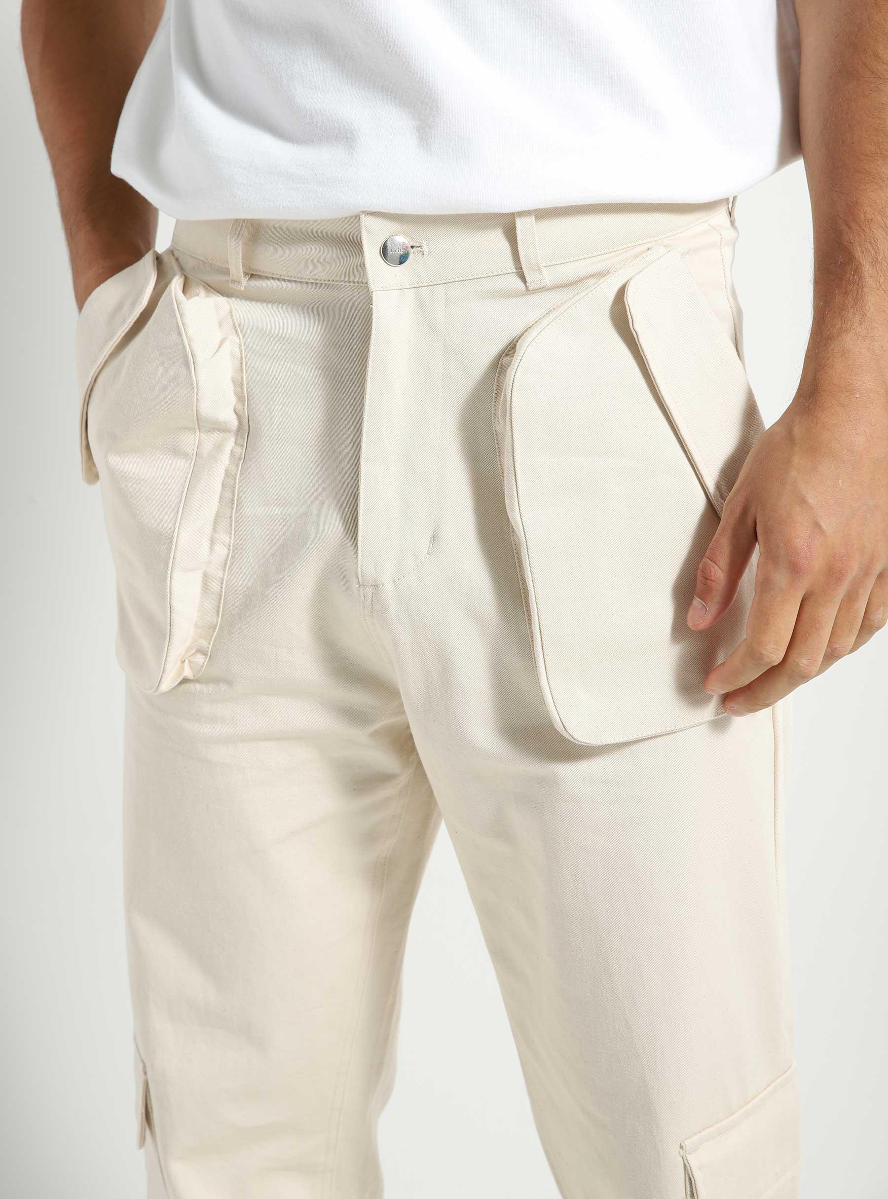 Jaden Cargo Pants Pants Cream AW23-116P