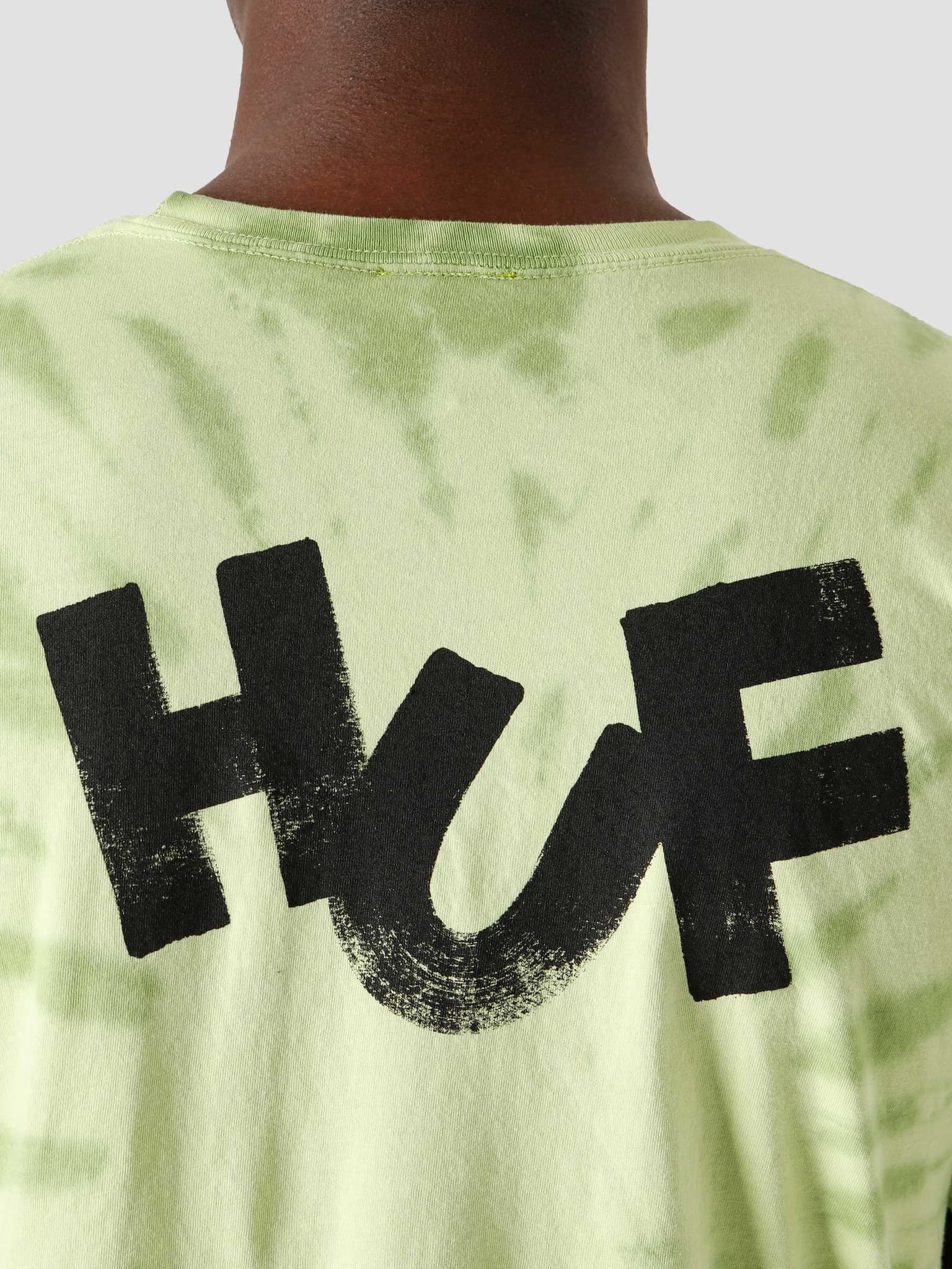 Haze Brush Tie Dye T-Shirt Lime TS01383