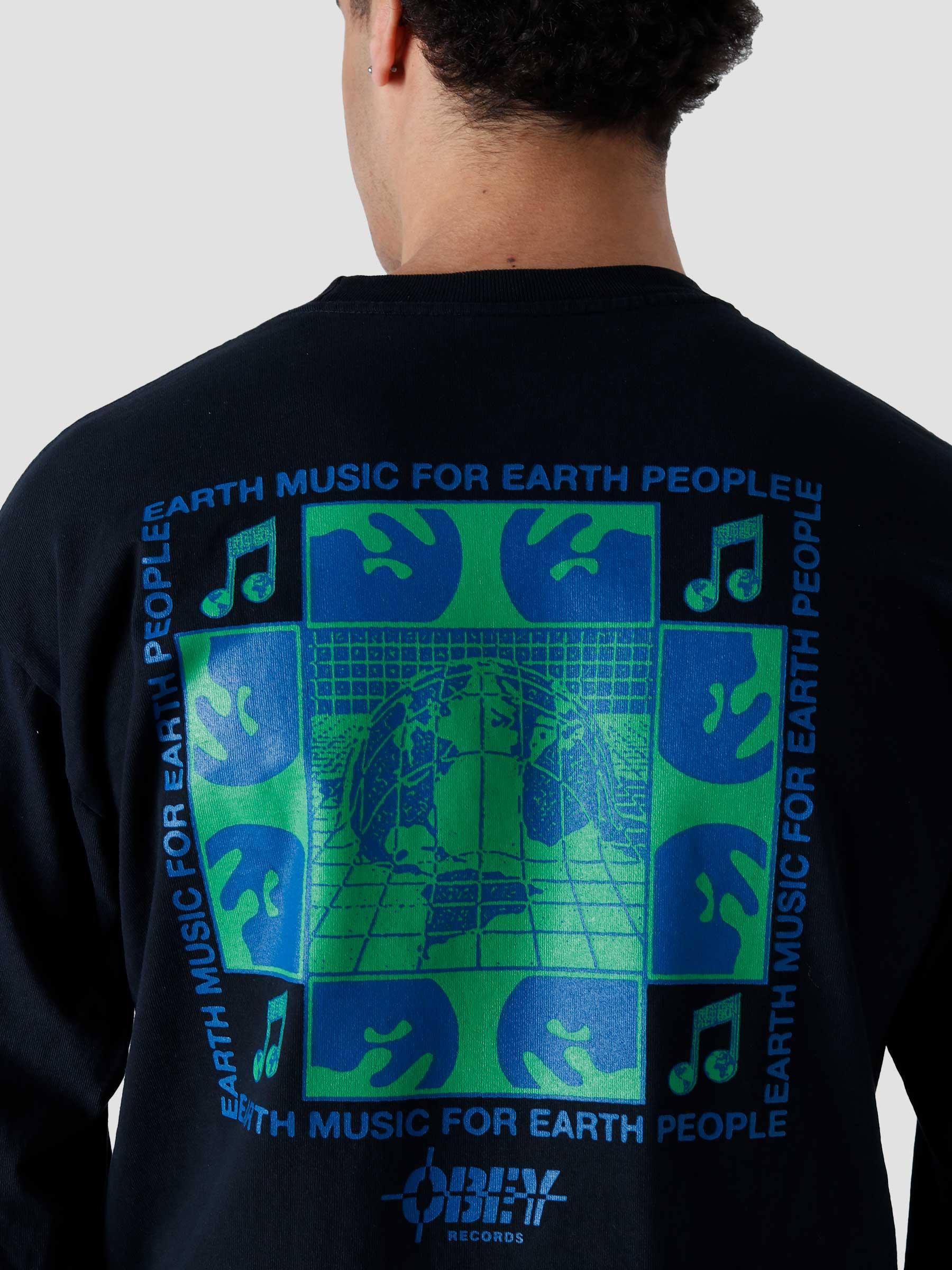 Earth Music Longsleeve Off Black 167102933