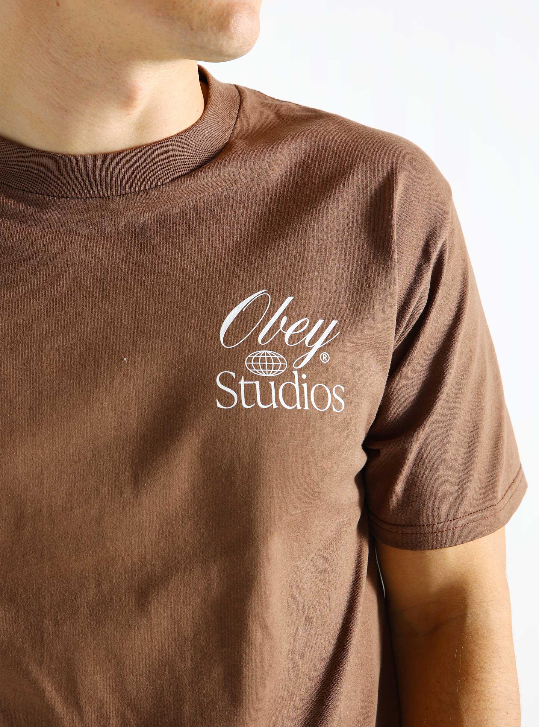 Obey Studios Worldwide T-shirt Silt 165263708-SLT