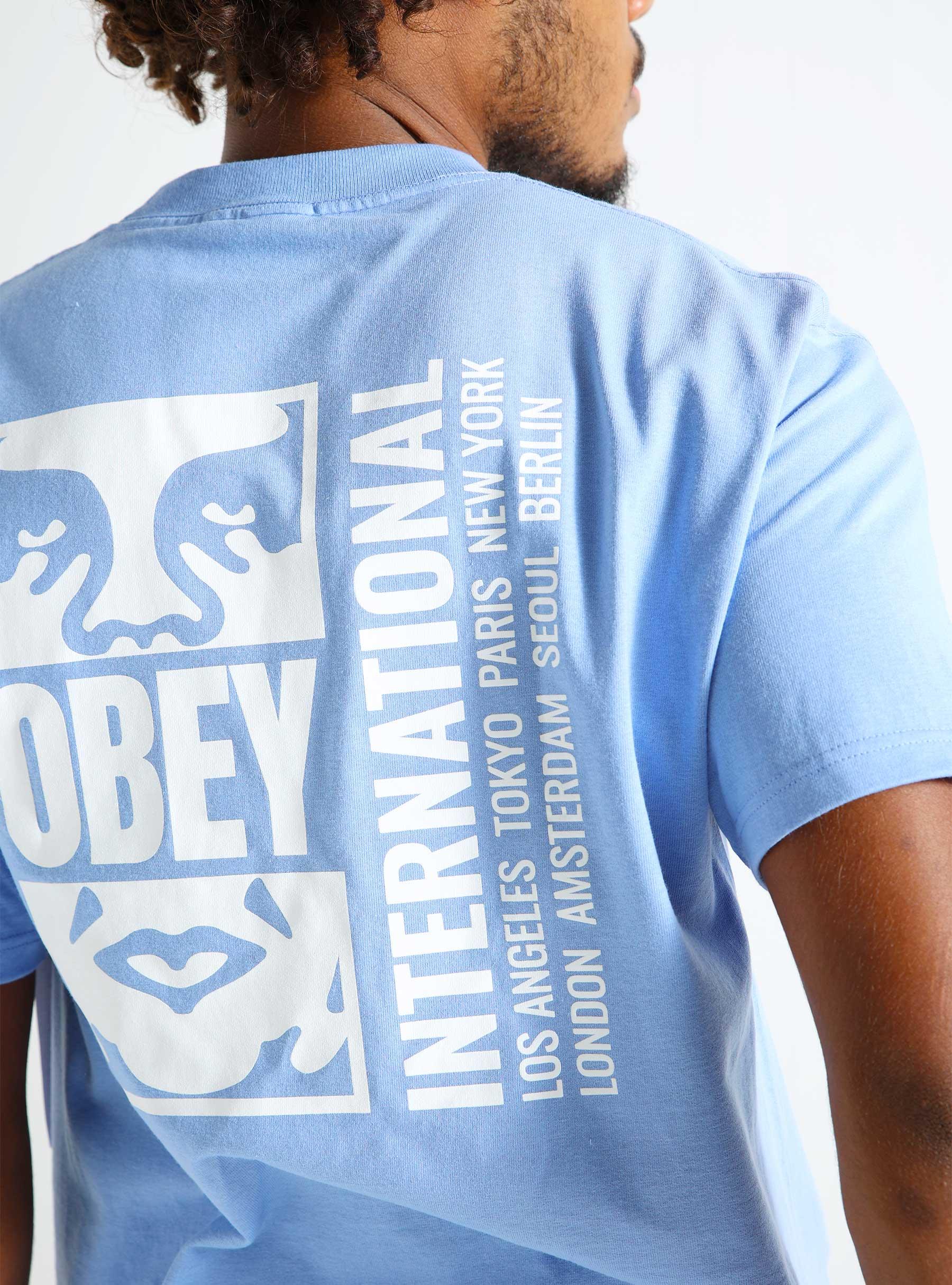 Obey Icon Split Digital T-shirt Violet 165263693-DIV