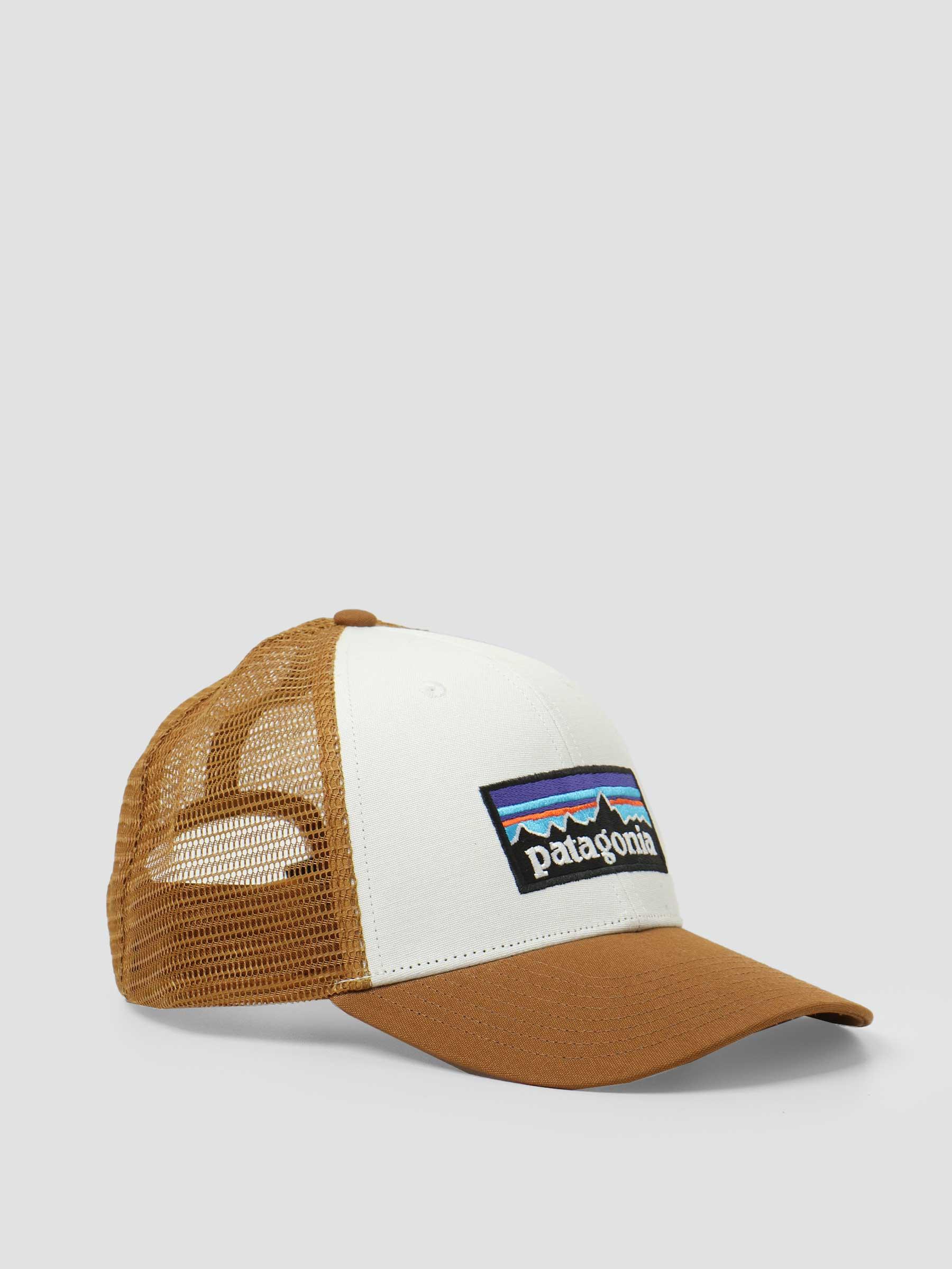 P-6 Logo LoPro Trucker Hat White w/Bear Brown 38283