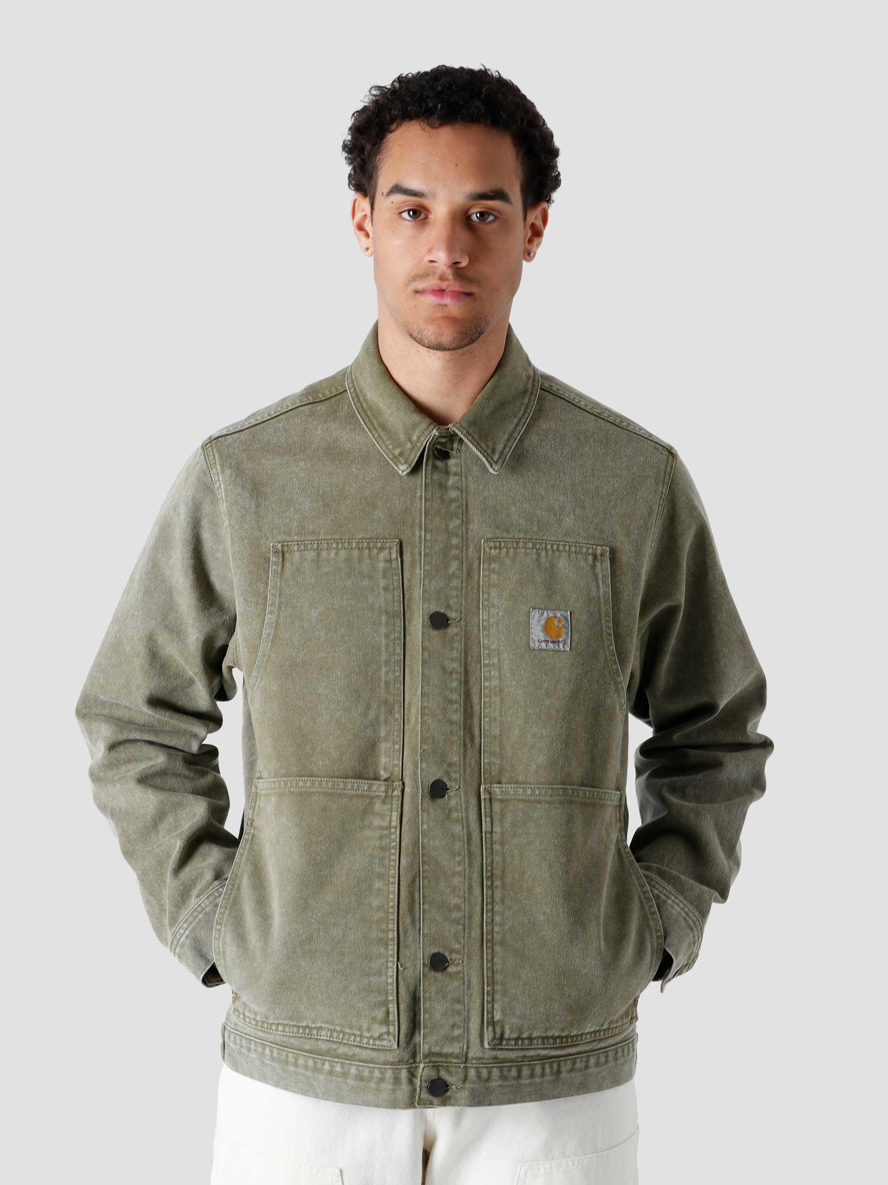 Carhartt WIP Double Front Jacket Dollar Green Worn Washed ...