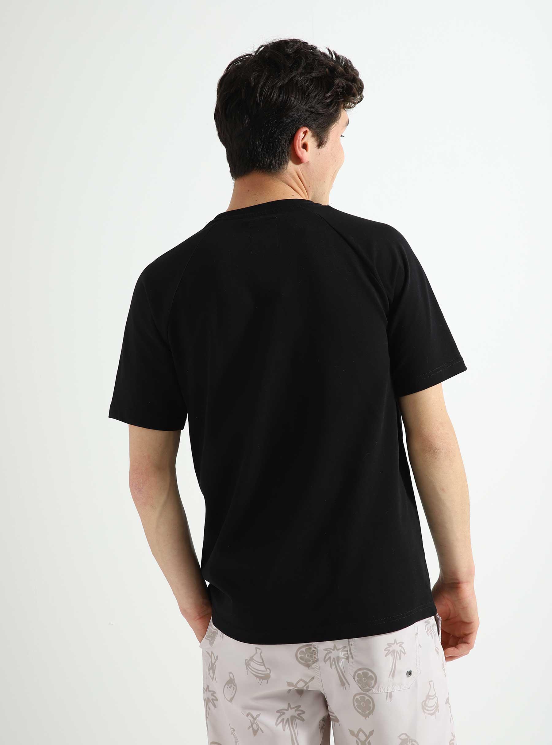 QB302 Heavy Raglan T-shirt Black