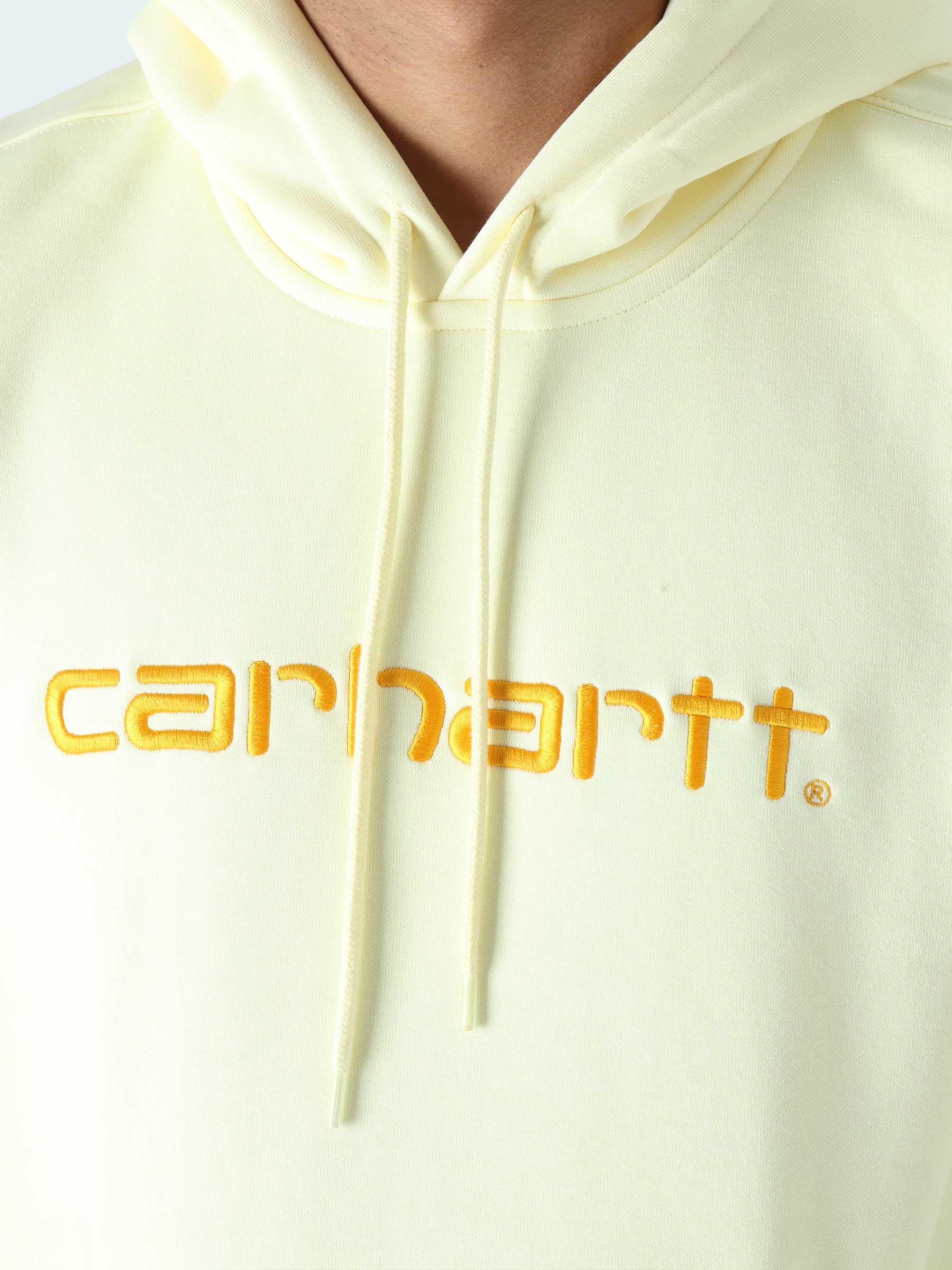 Hooded Carhartt Sweat Soft Yellow Popsicle I030230-0R4XX