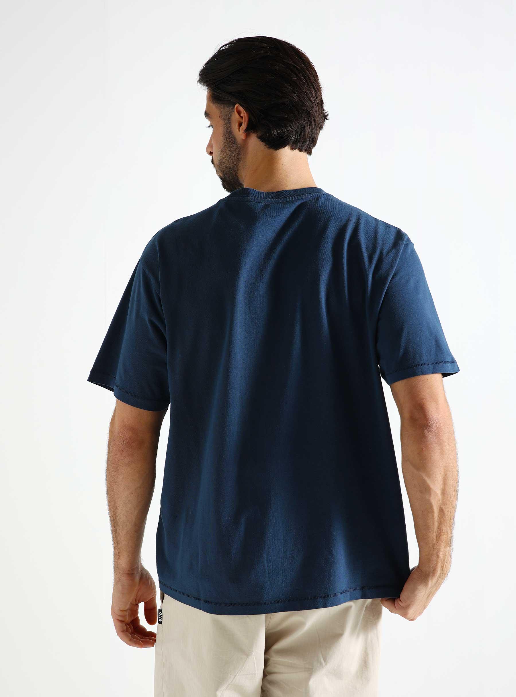 Red Tab Vintage T-shirt Dress Blues Garment Blue A0637-0058