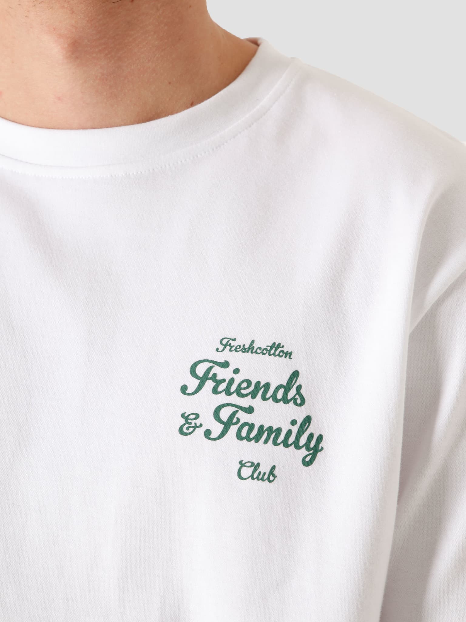 Freshcotton Friends & Family T-Shirt White