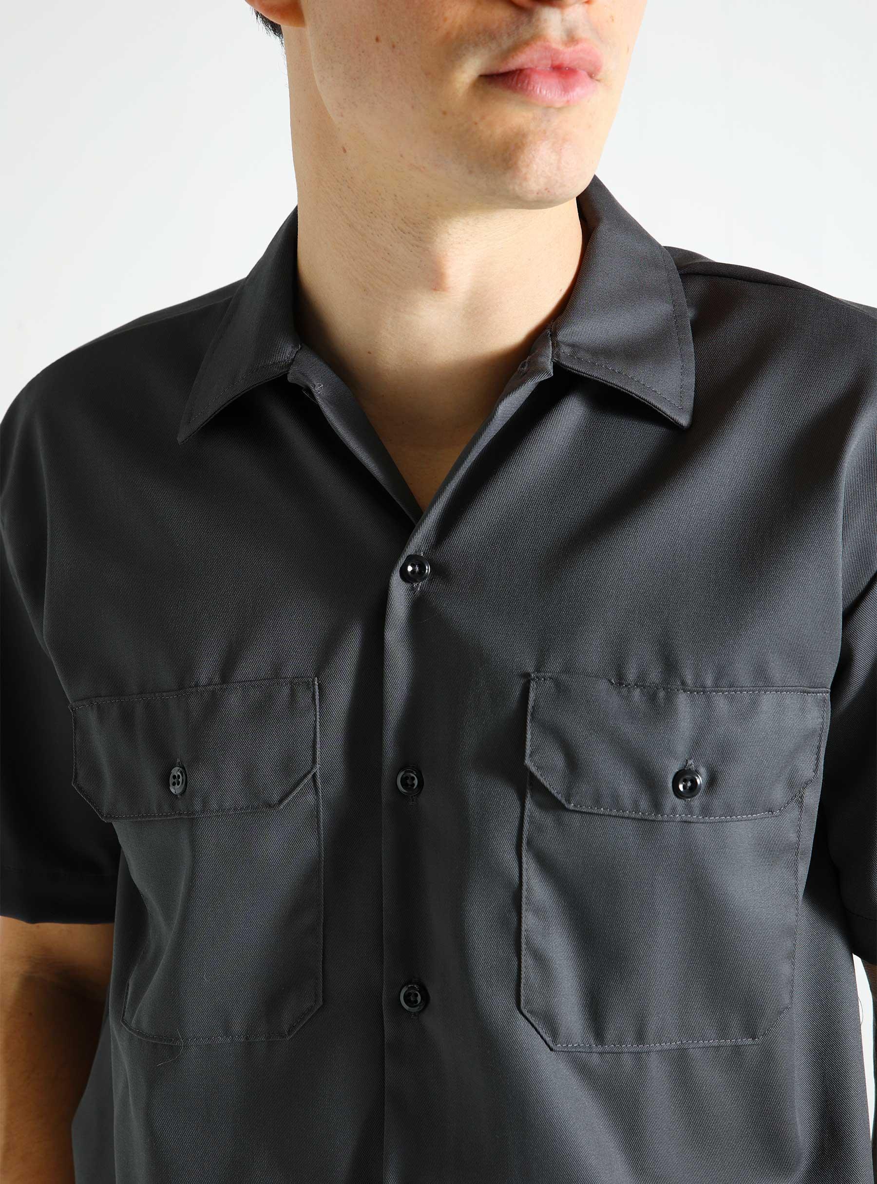 Work Shirt Ss Rec Charcoal Grey DK0A4XK7CH01