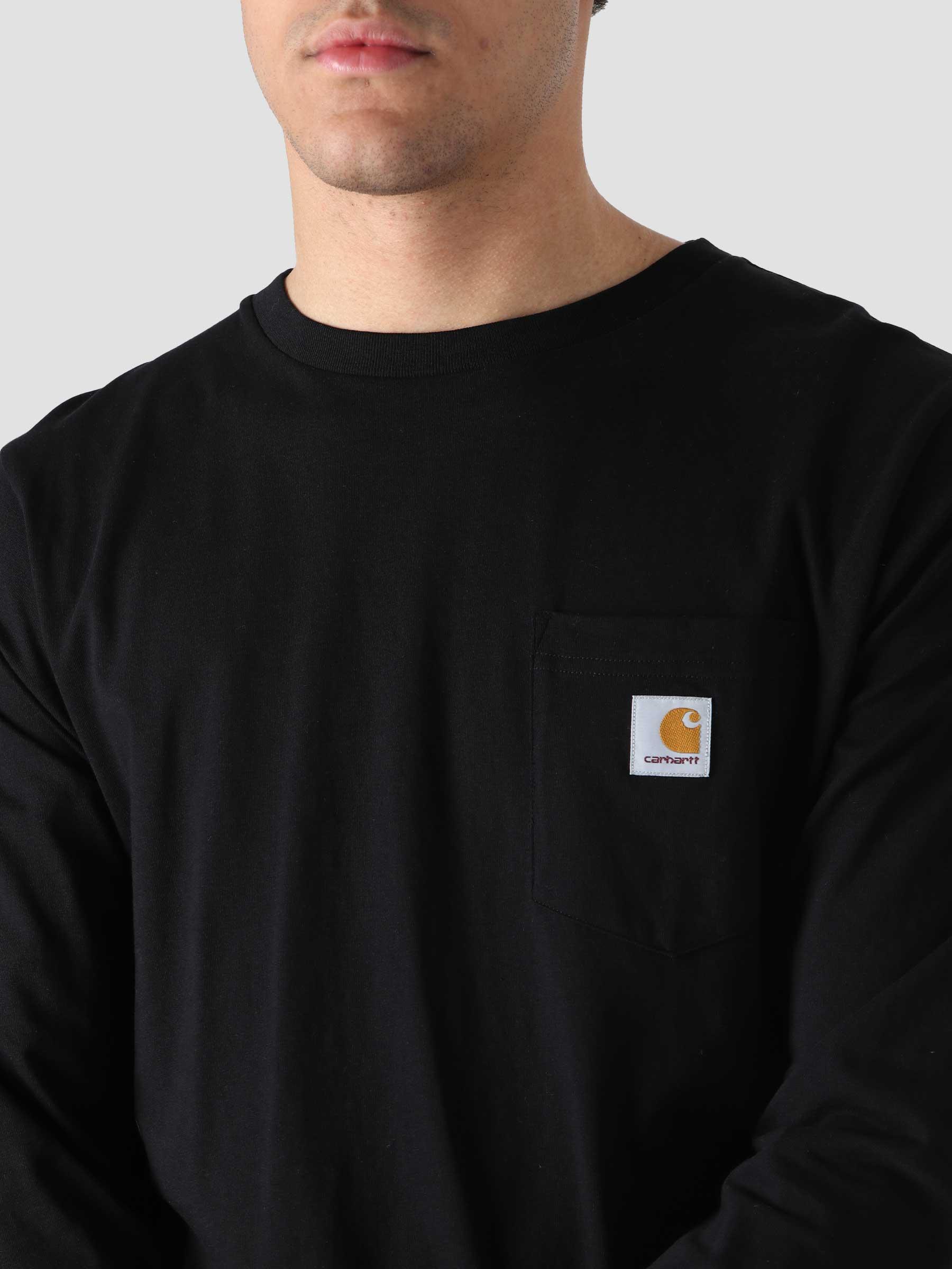 Longsleeve Pocket T-Shirt Black I022094-89XX