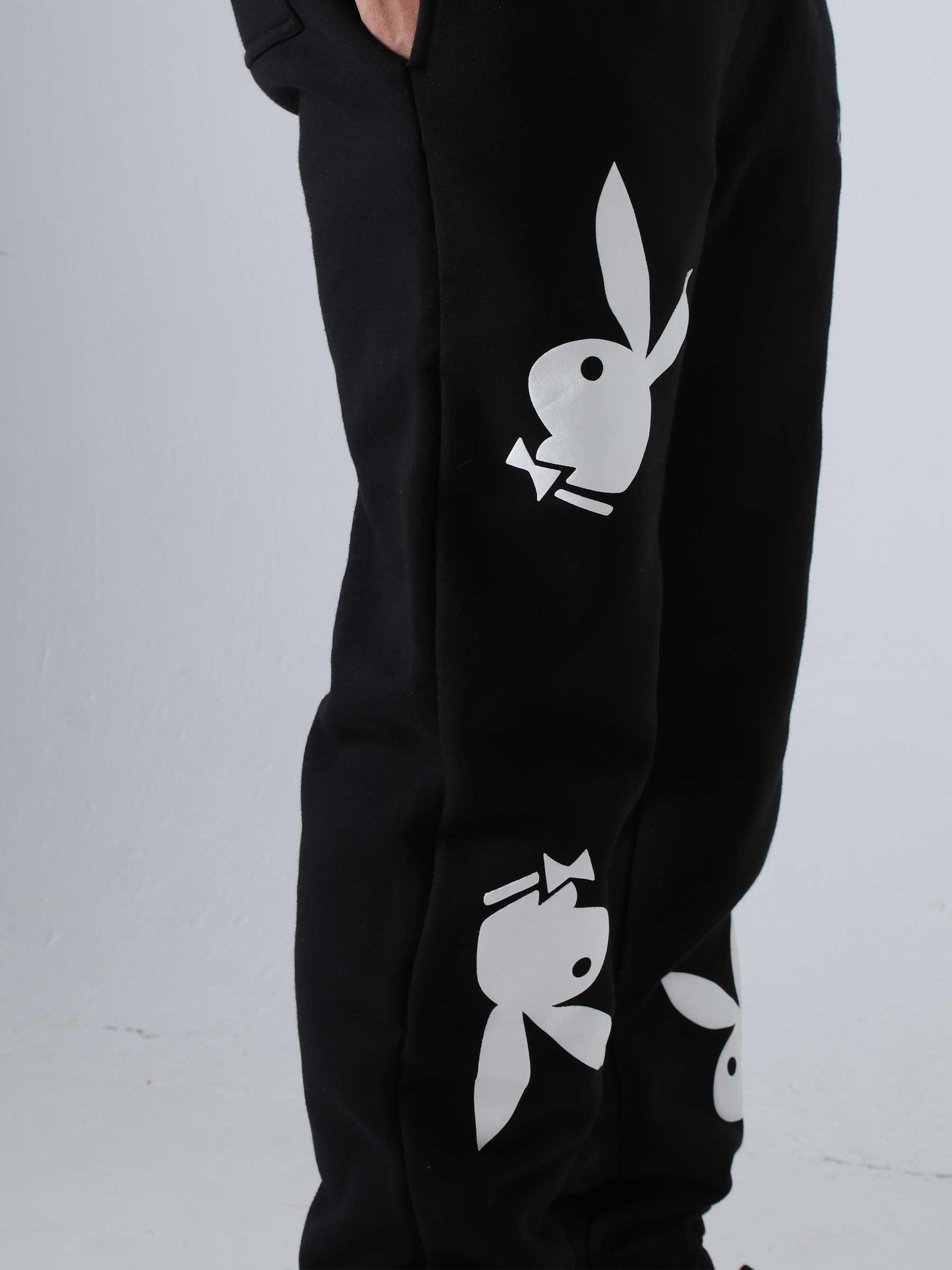 Rabbit Head Fleece Pant Black PT00233