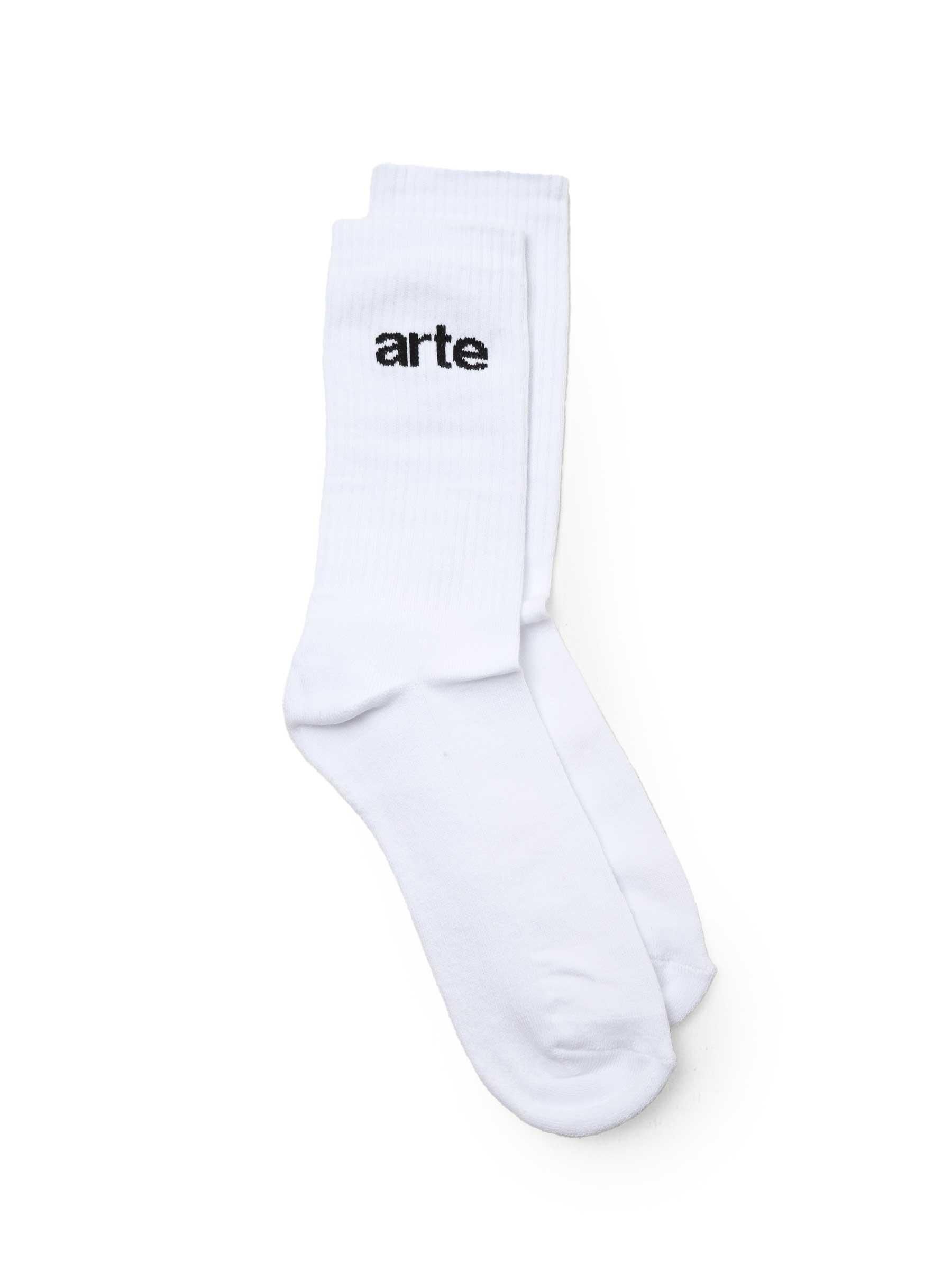 Arte Logo Socks Socks White AW23-171SK
