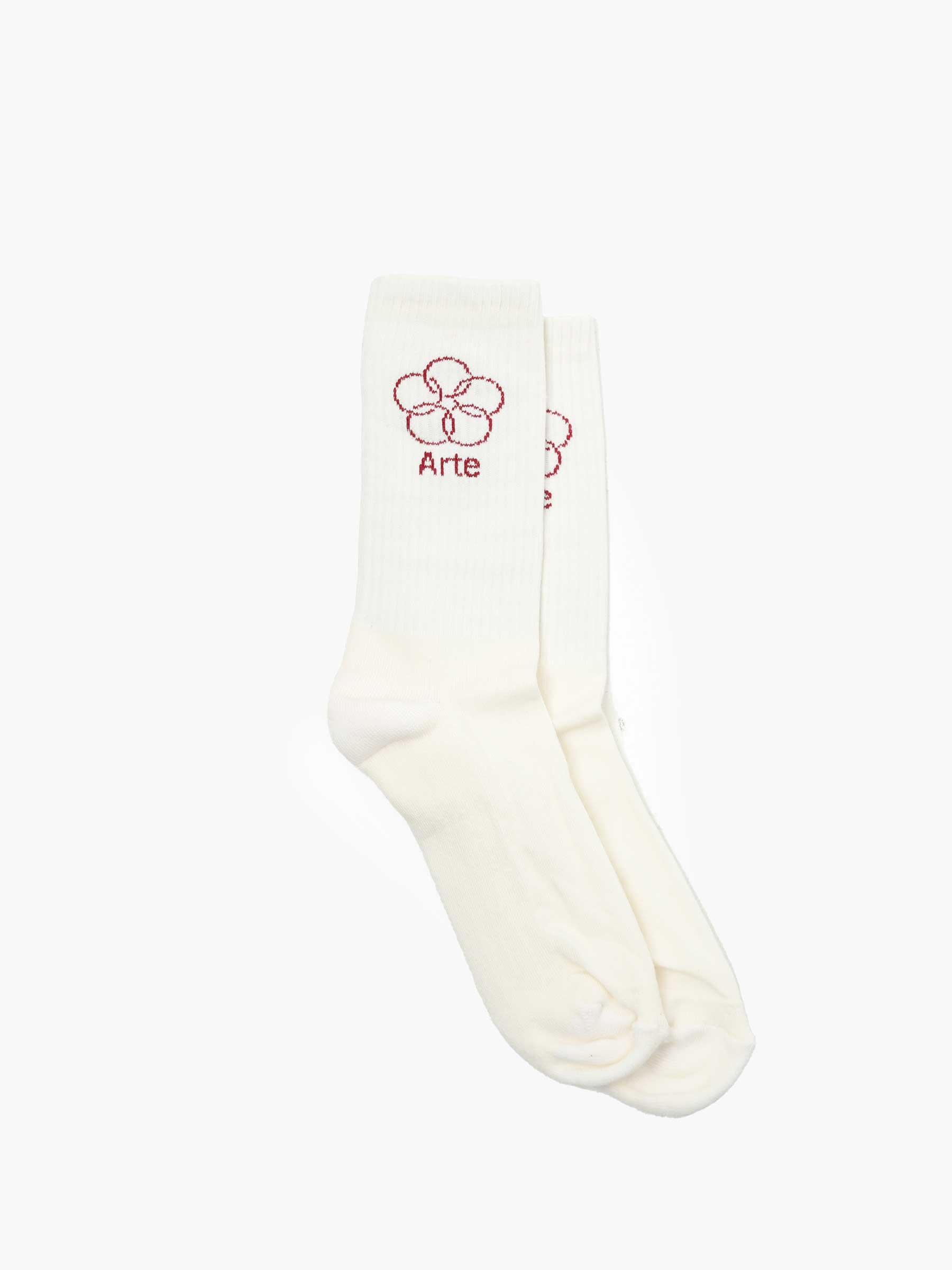 Arte Rings Socks Cream SS24-159SK