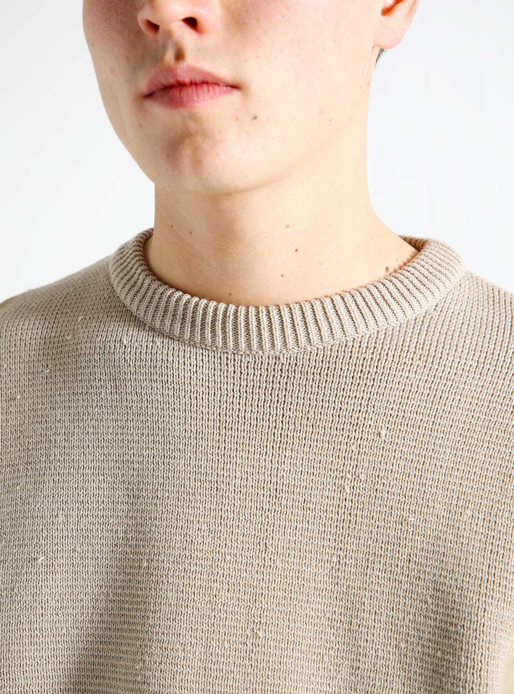 Kris Contrast Sweater Cream SS24-091K