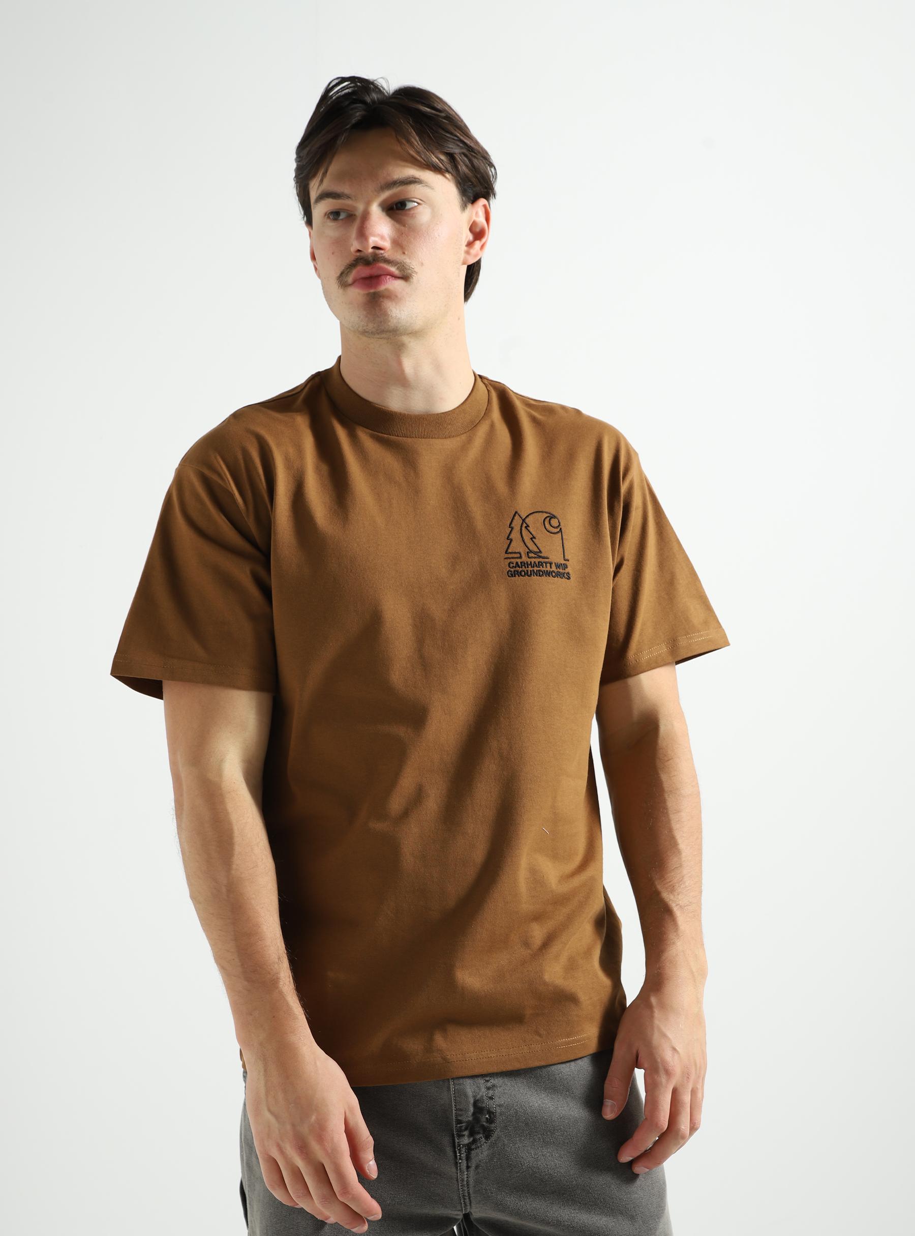 Groundworks T-shirt Hamilton Brown I032889-HZXX