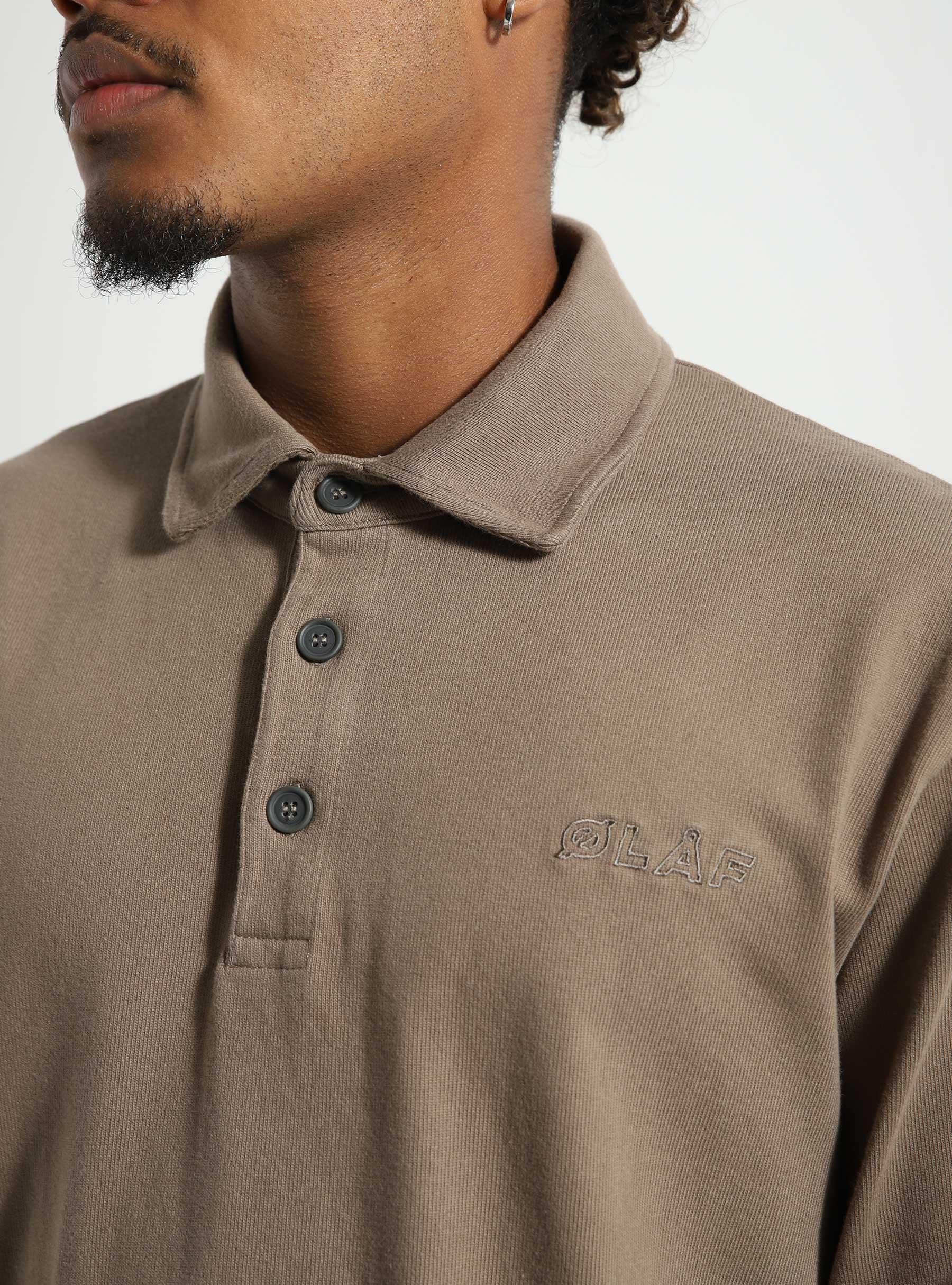 Heavy Jersey Polo Taupe M140115